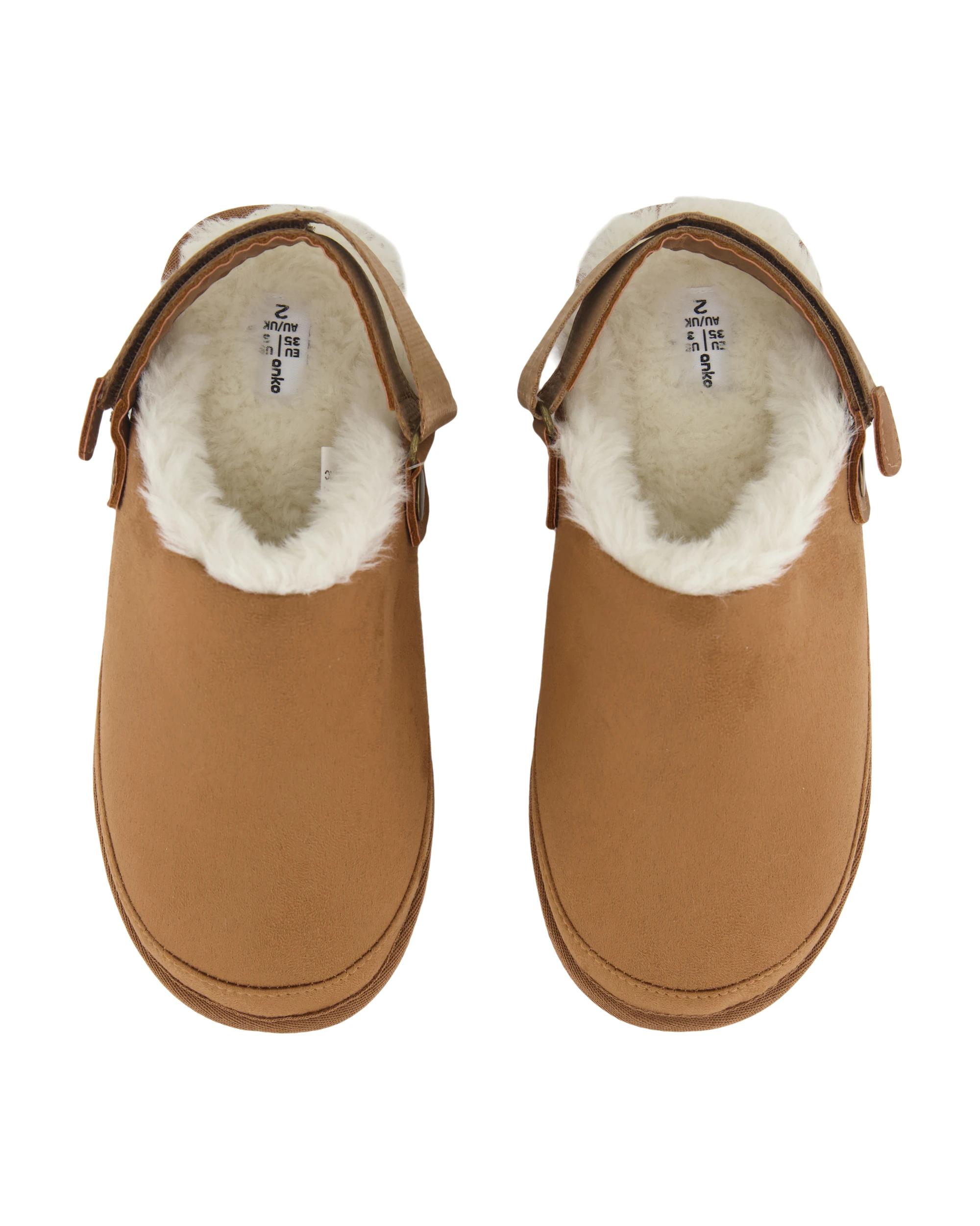 2 Senior Heel Strap Slippers Chestnut, 2 of 3