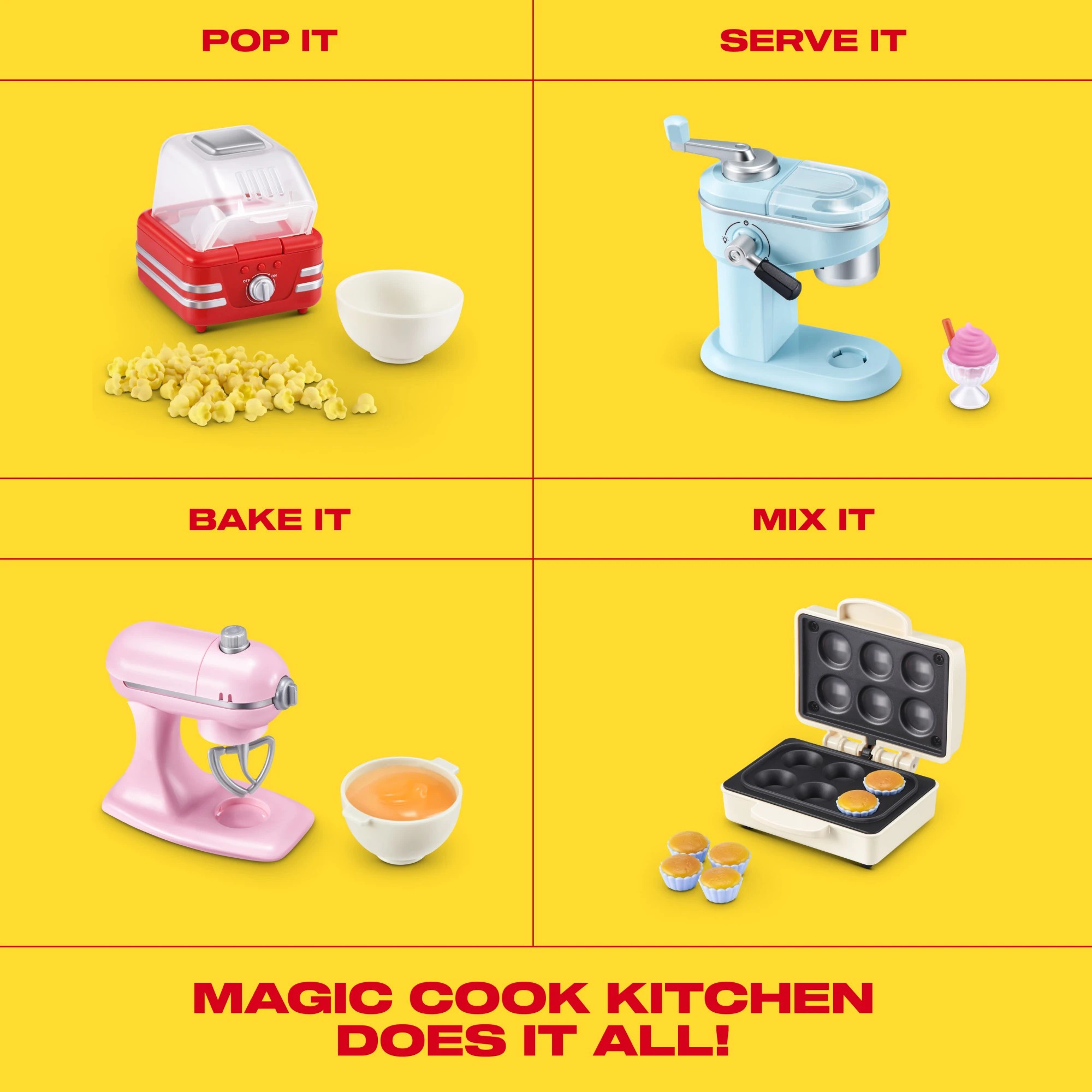 8 Mini Brands Really Works Magic Cook Kitchen Capsule Series 1 by ZURU - Assorted, 8 of 8