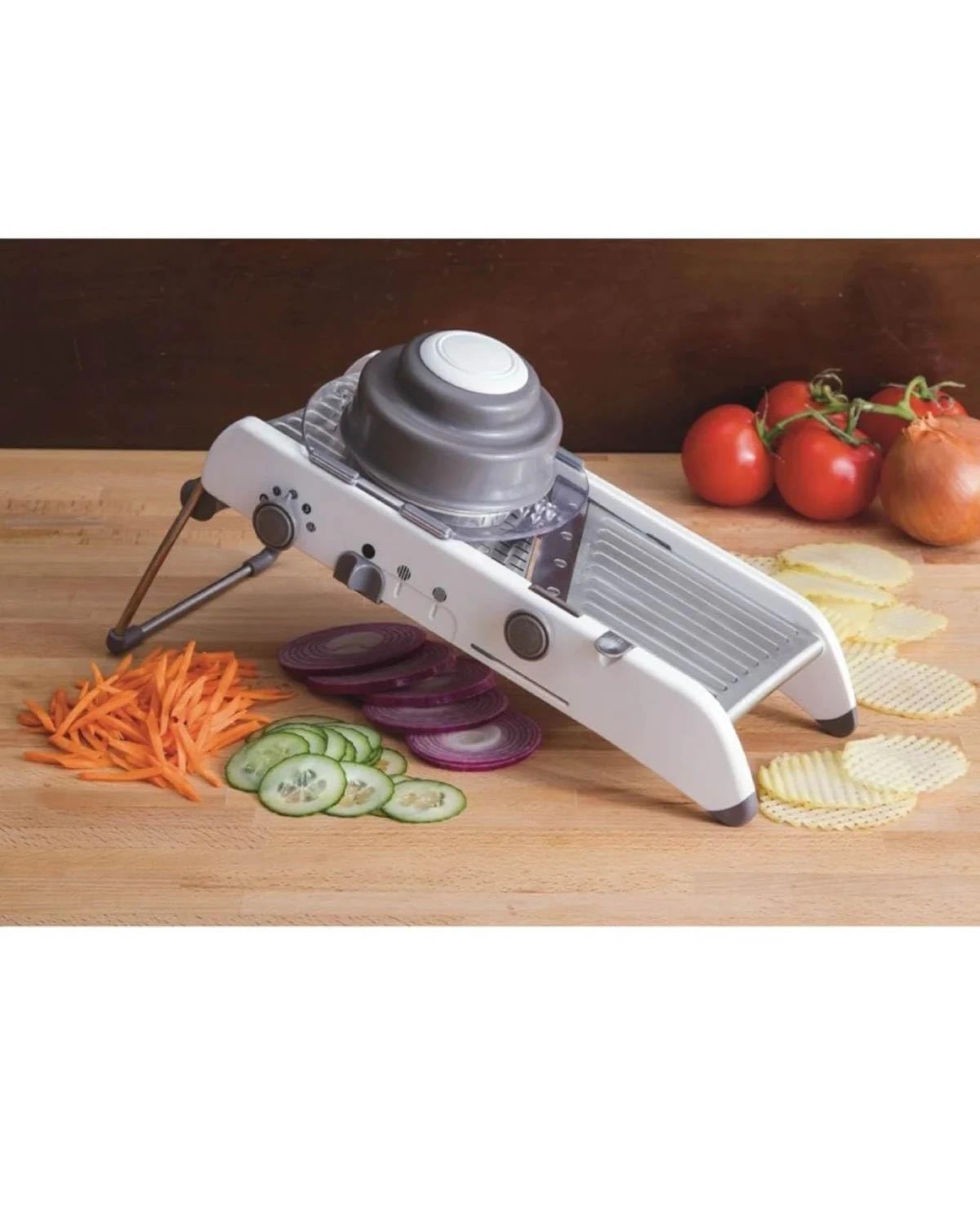 2 Progressive Professional Mandolin Vegetable Adjustable Slicer PL8-1000-FIX, 2 of 7