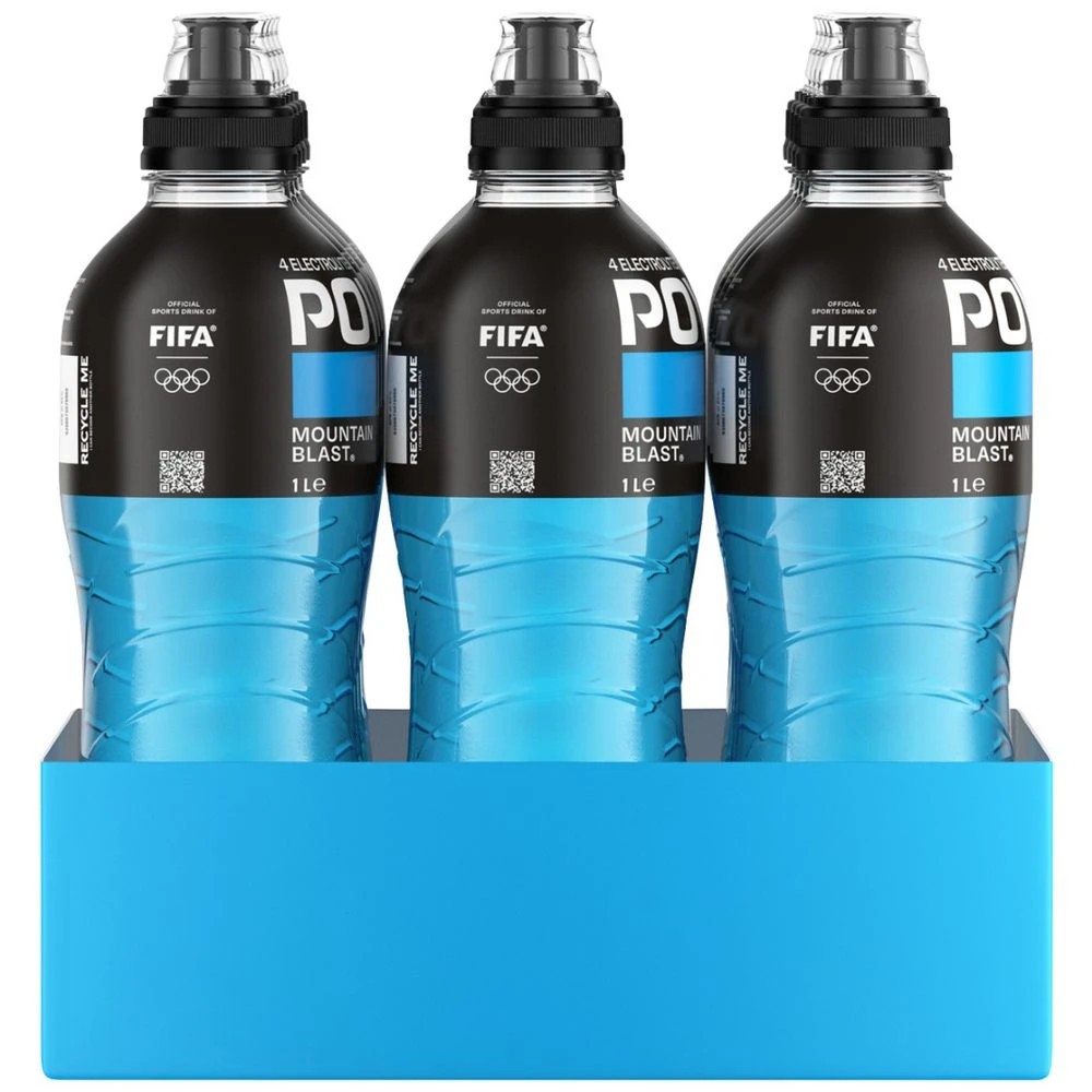 2 Powerade Mountain Blast 1L 12 Pack, 2 of 4