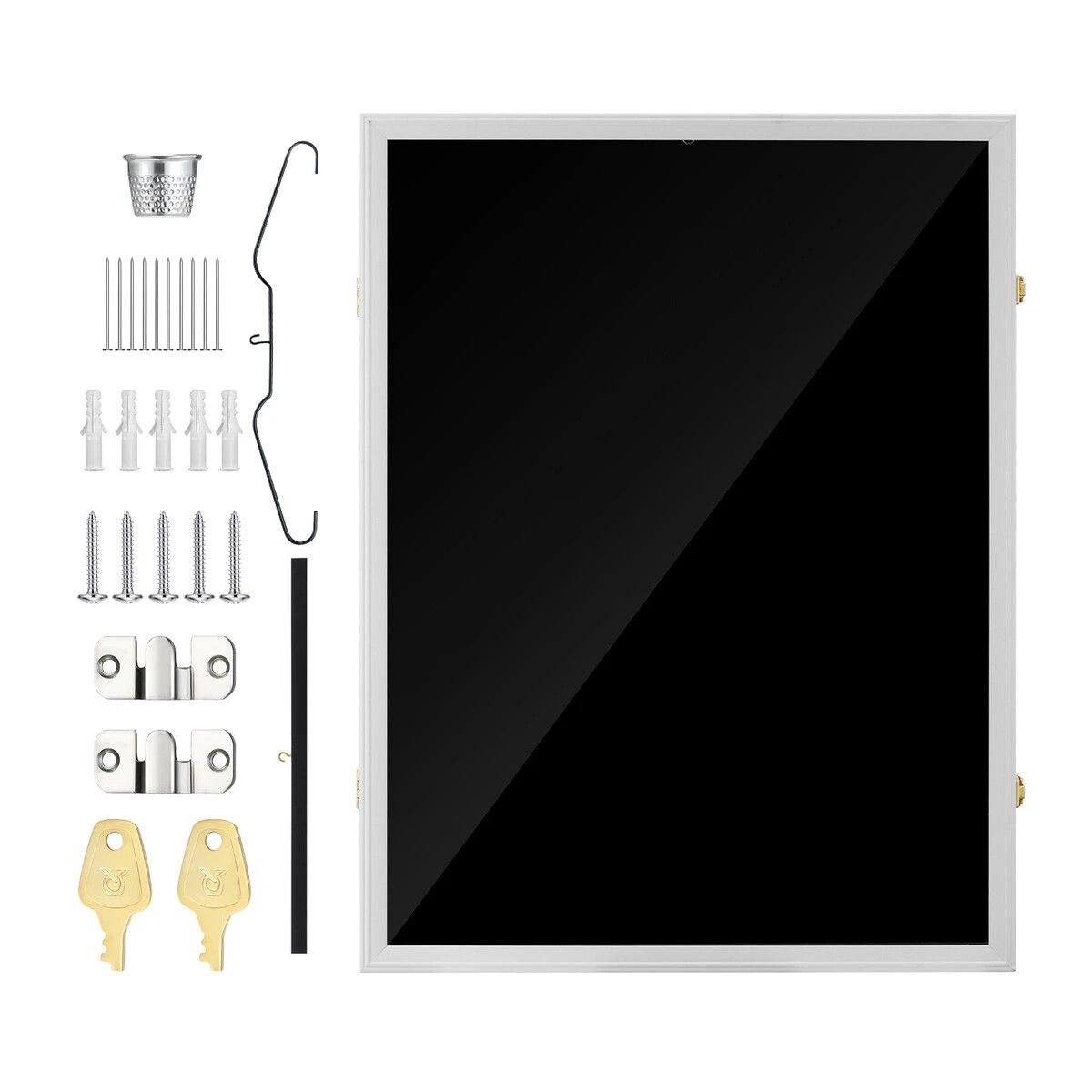 1 Ausway Jersey Display Case Frame Shadow Box Sports Memorabilia Wall Mounting Showcase Football Basketball Hockey, 1 of 4