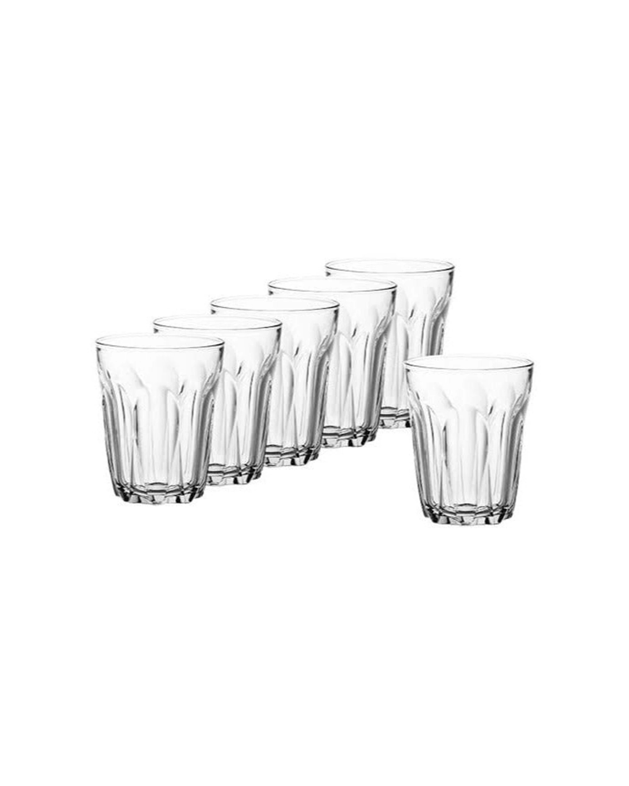 2 Duralex Provence 200ml Clear Glass Tumblers Set of 6 Made in France - Plain, 2 of 5