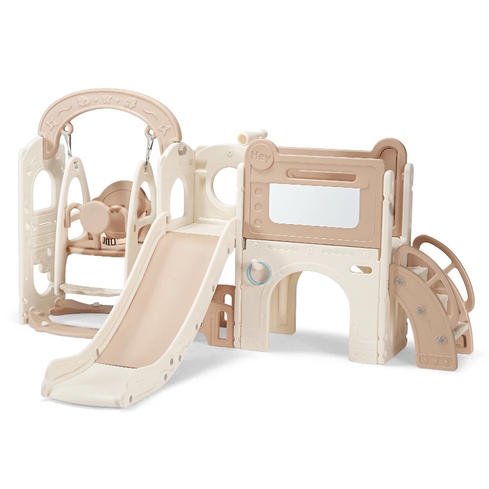 1 PlayPals 10-in-1 Toddler Swing Slide Set Sport and Art Indoor Outdoor Play Center - Multi, 1 of 3