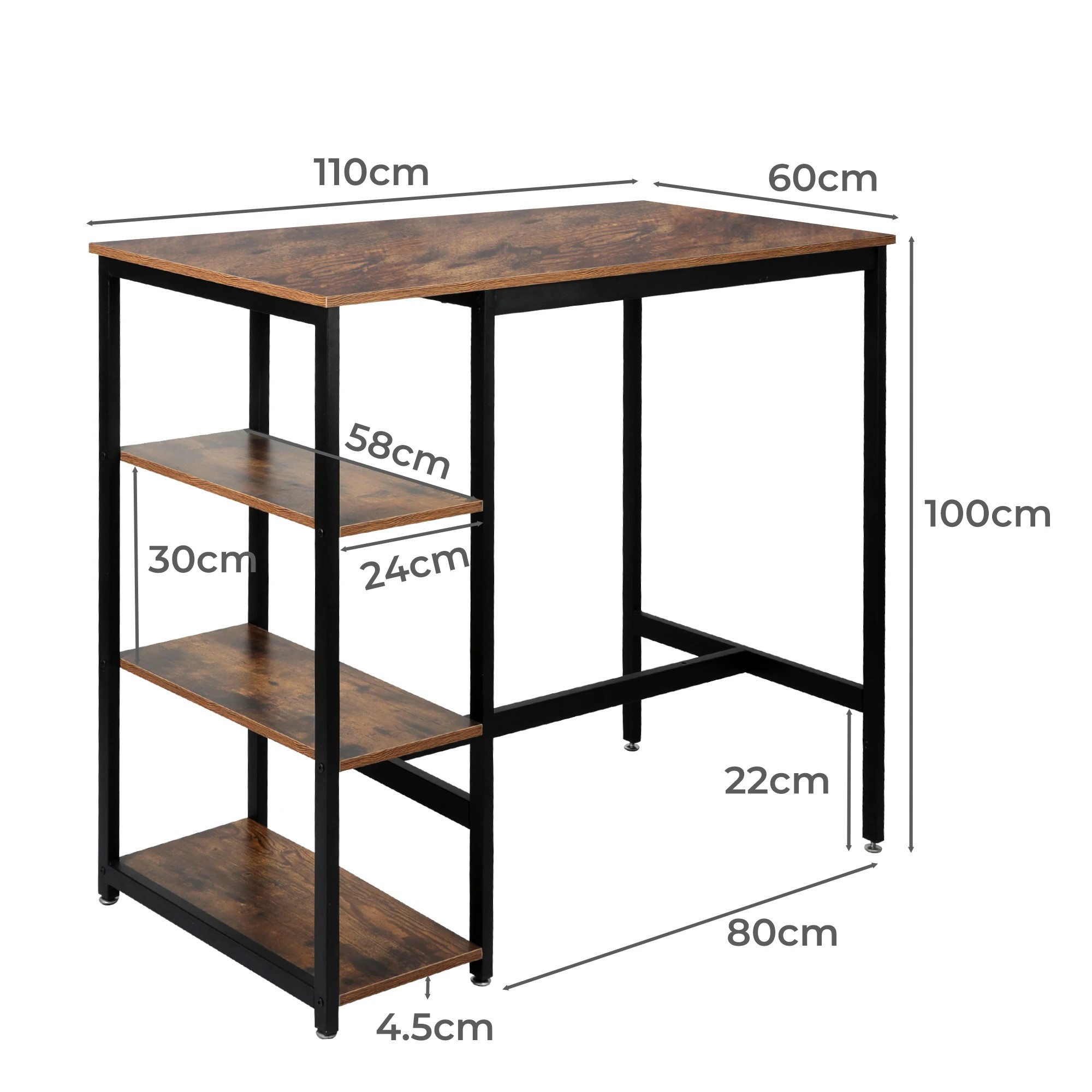 5 Levede Rustic Bar Table, 5 of 6