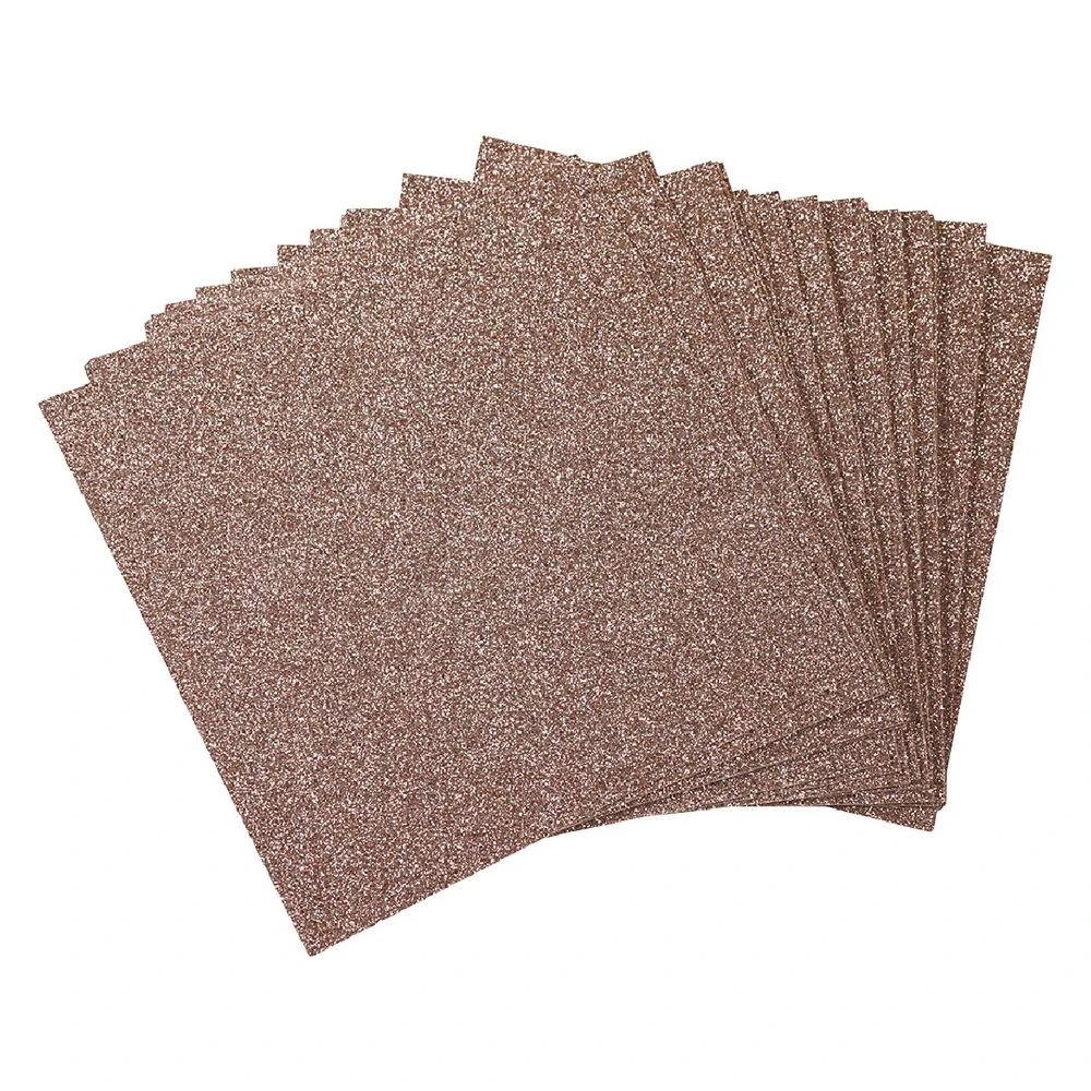 2 Qcut Specialty Cardstock Rose Quartz Glitter 20 Pack, 2 of 2