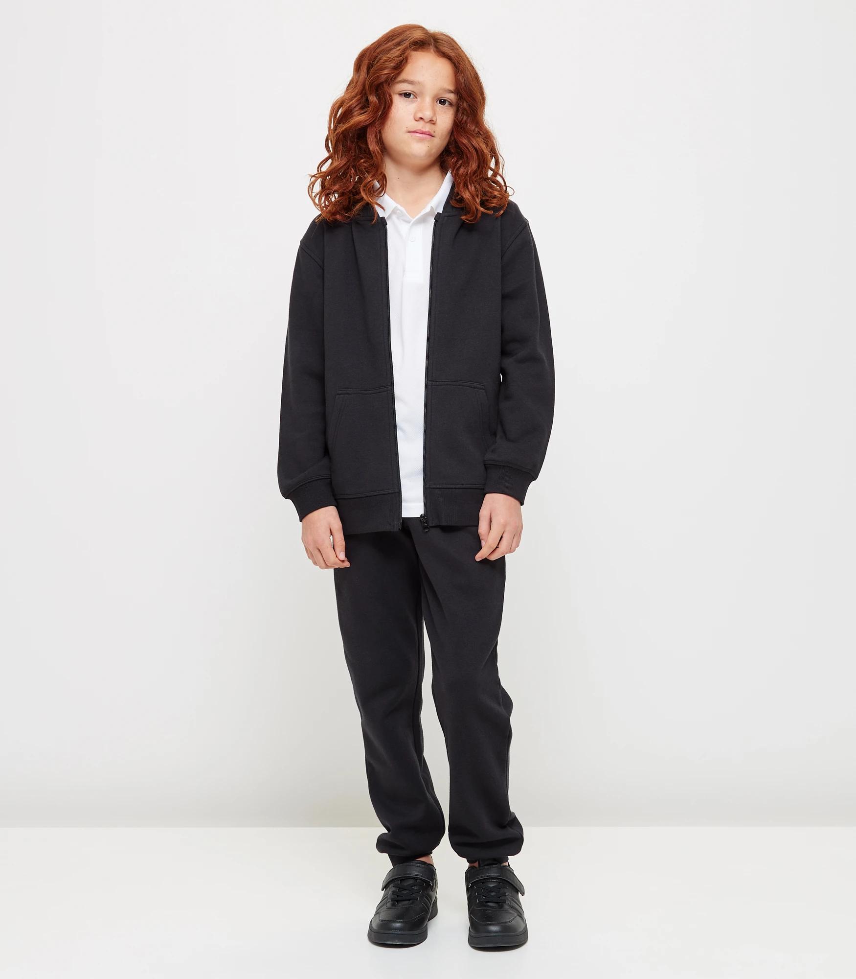 2 Target Fleece School Cuffed Trackpants BLACK, 2 of 5