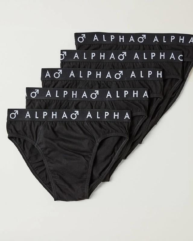 5 Pack Attached Elastic Hipster Br