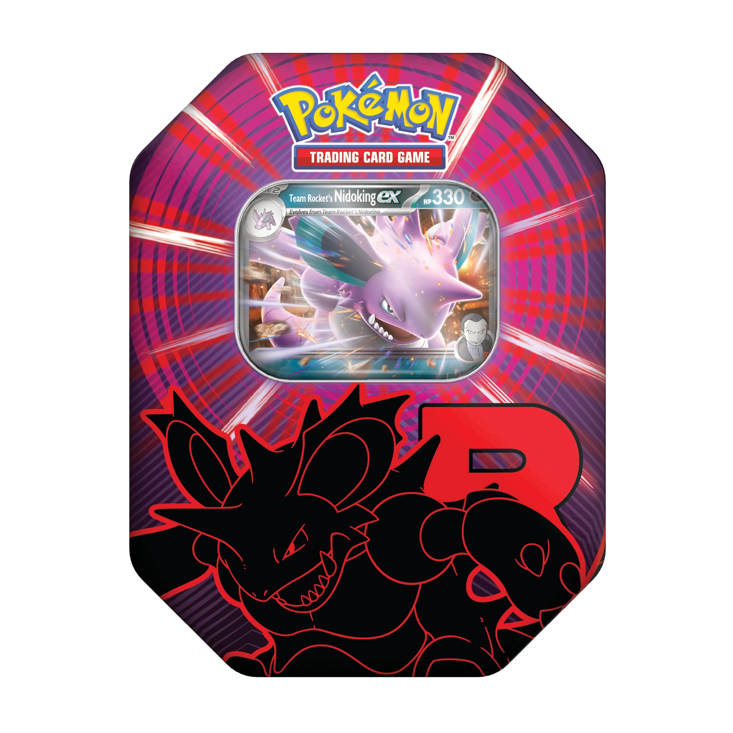 6 Pokemon Trading Card Game: Team Rocket Tin - Assorted, 6 of 8