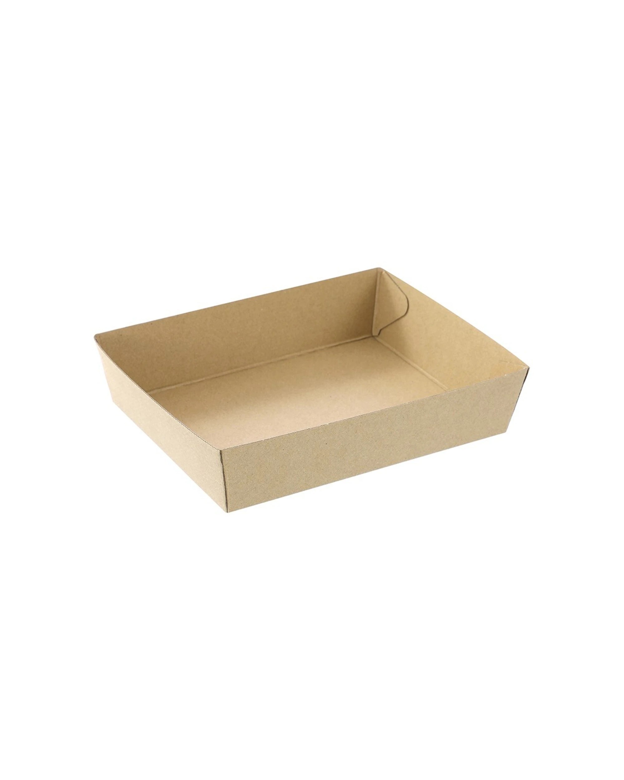 3 10pc Lemon And Lime 23cm Eco Kraft Disposable Food/takeaway Serving Tray Plate
 - Natural, 3 of 3