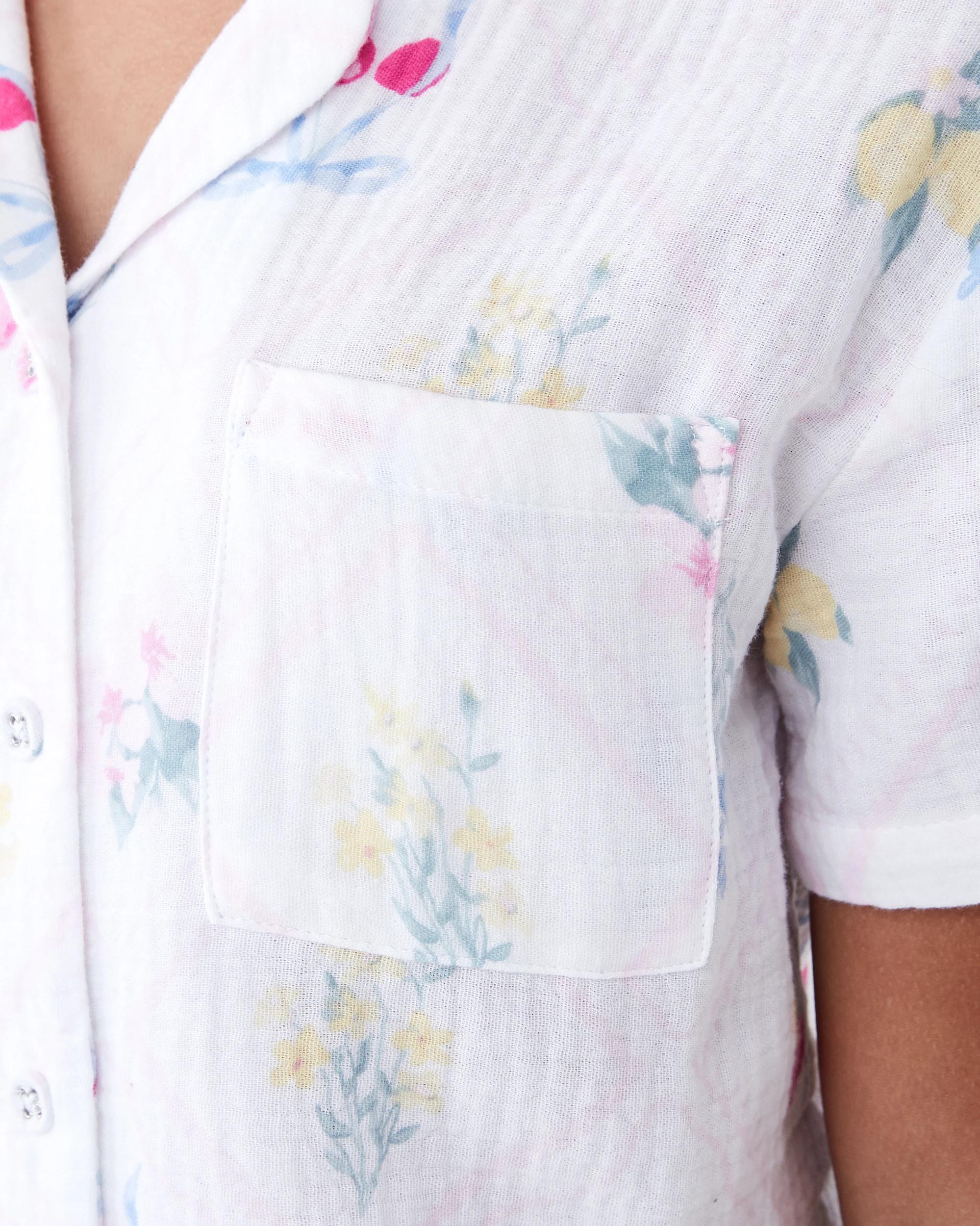 5 Short Sleeve Woven Pyjama Set PATCHWORK FRUIT, 5 of 9