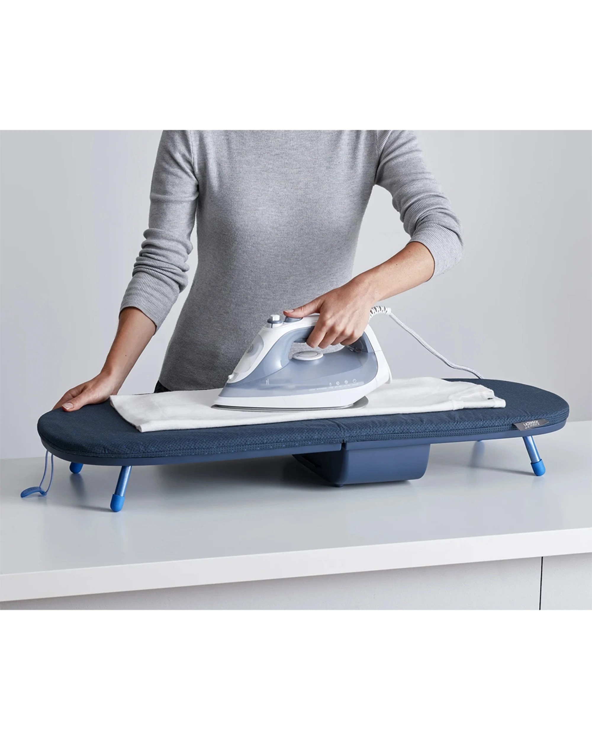 3 Joseph Joseph Folding Table-Top Ironing Board Compact Design Integrated - Black, 3 of 6