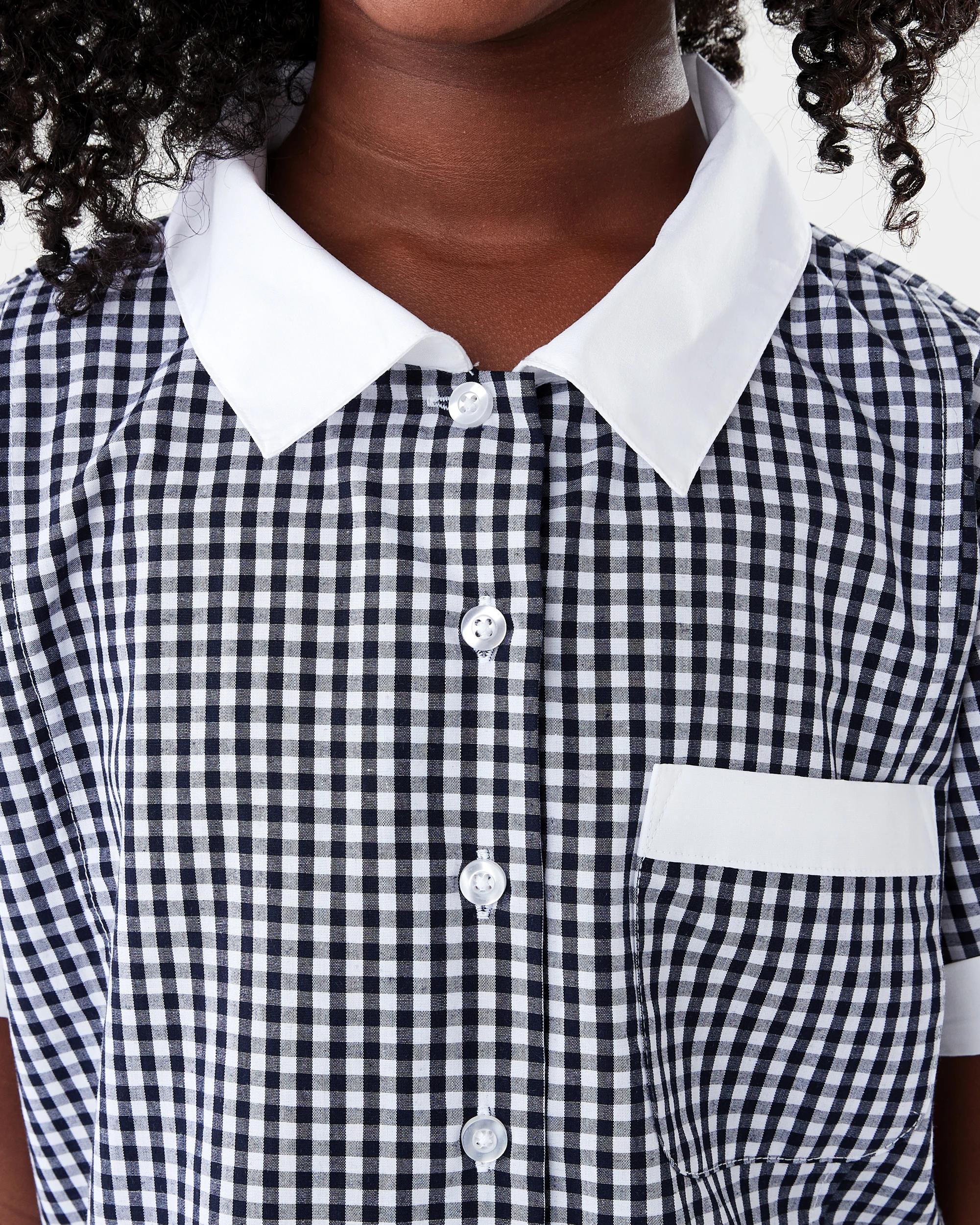 4 School Dress Blu Gngham, 4 of 10