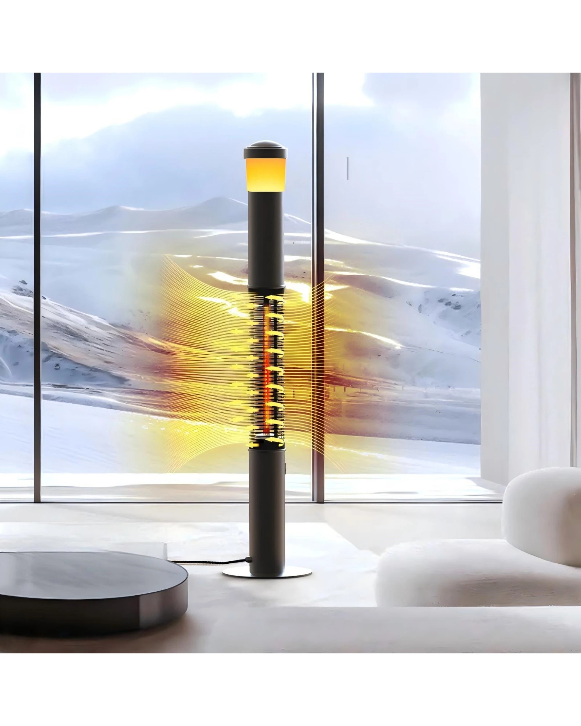 4 Advwin Infrared Heater with Bluetooth Speaker - Black, 4 of 7