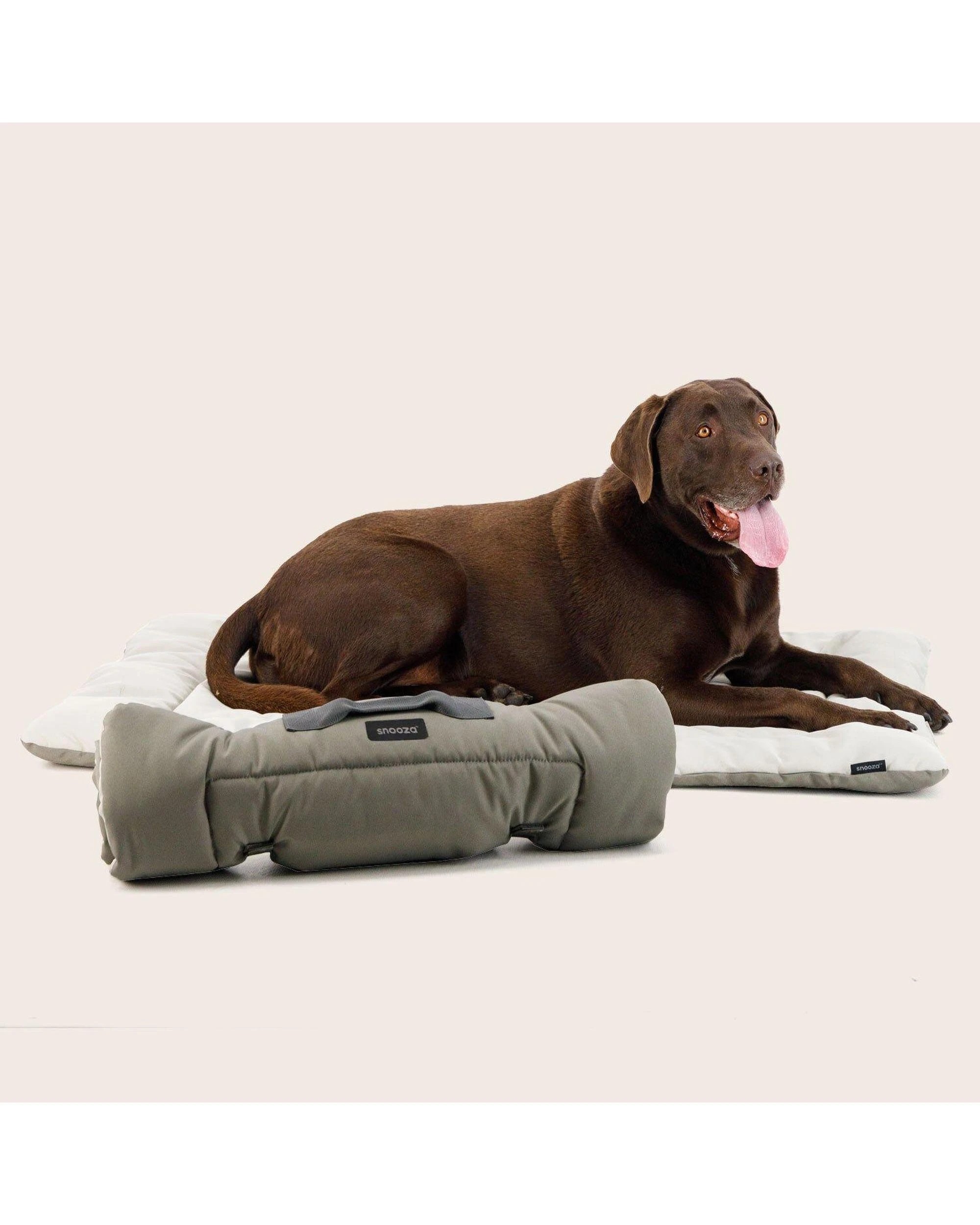 5 Snooza Roll & Go Travel Water-Resistant Outdoor Dog Mat Olive Large, 5 of 7