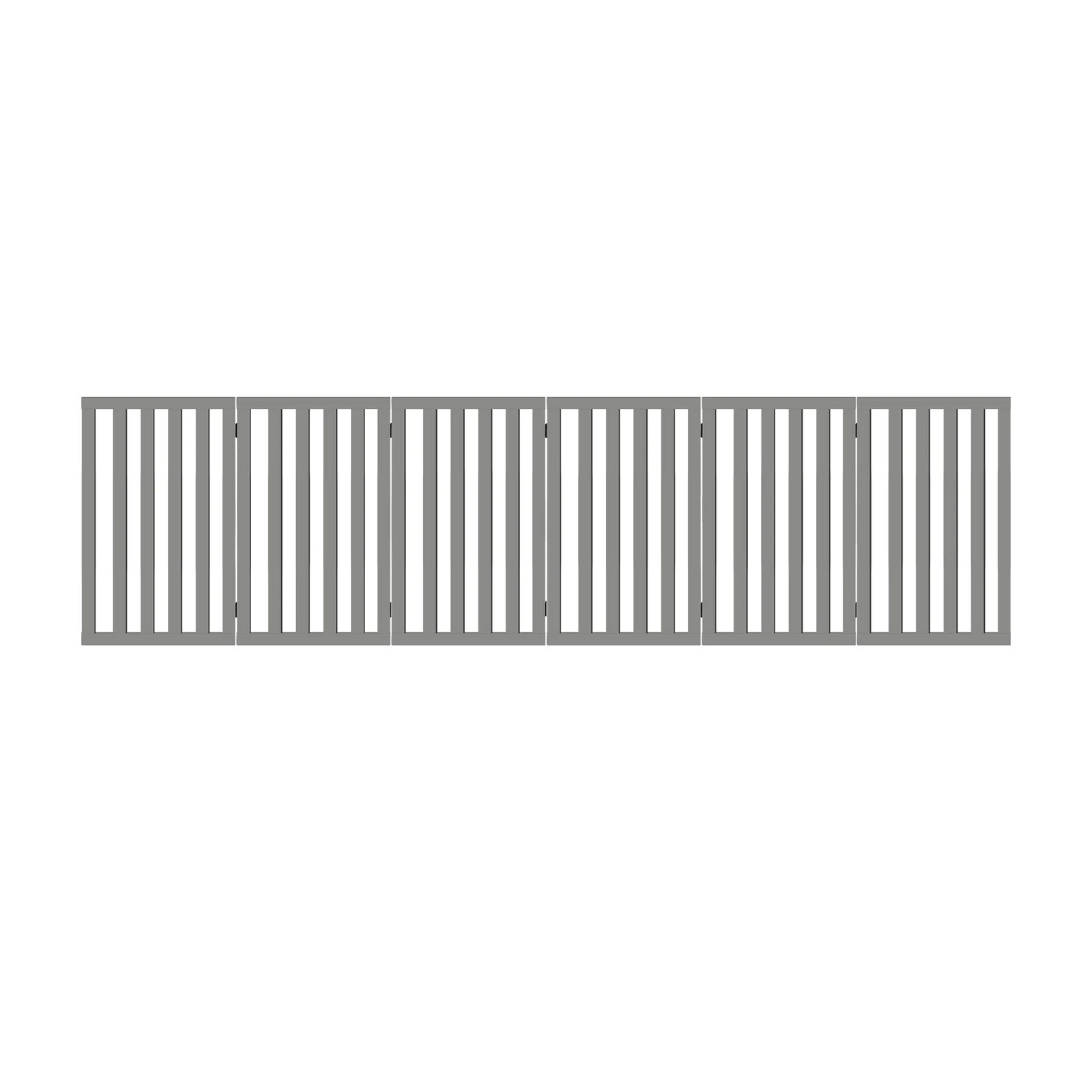 9 Alopet Wooden Pet Gate Dog Fence Grey Safety Stair Barrier Security Door 80cm - Grey, 9 of 10