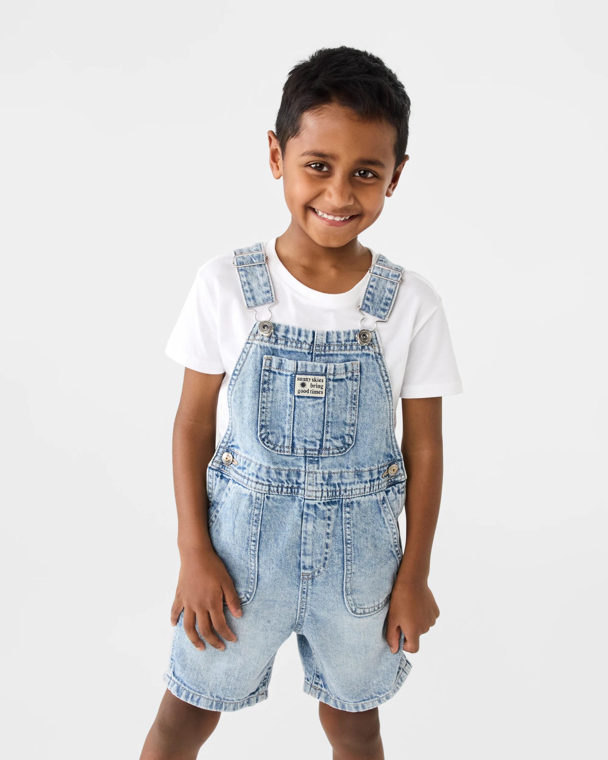 1 Denim Overalls Bleach Blu, 1 of 8