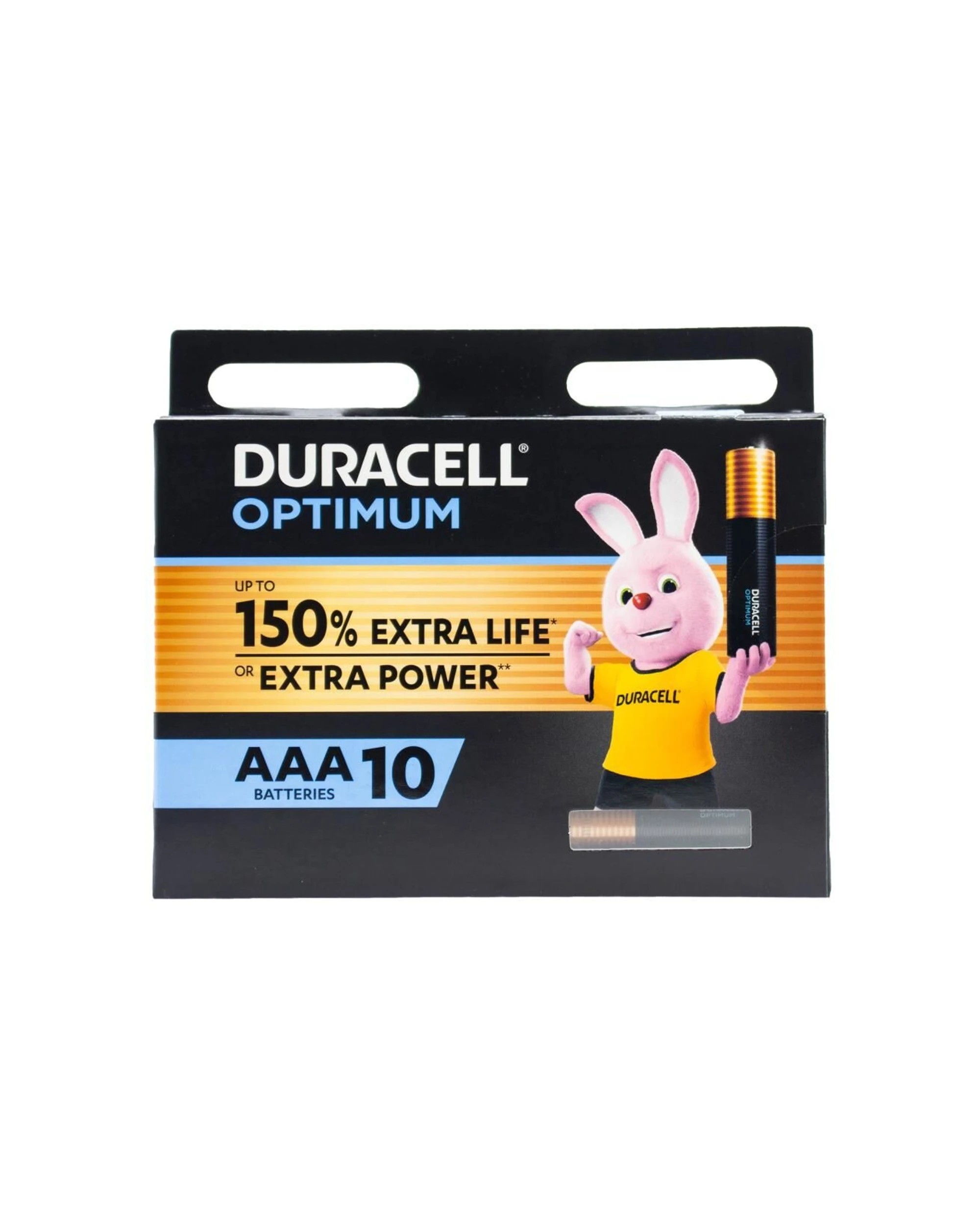2 Duracell 8PK Optimum Durable Extra Power AAA Batteries Long Lasting - Black, 2 of 3