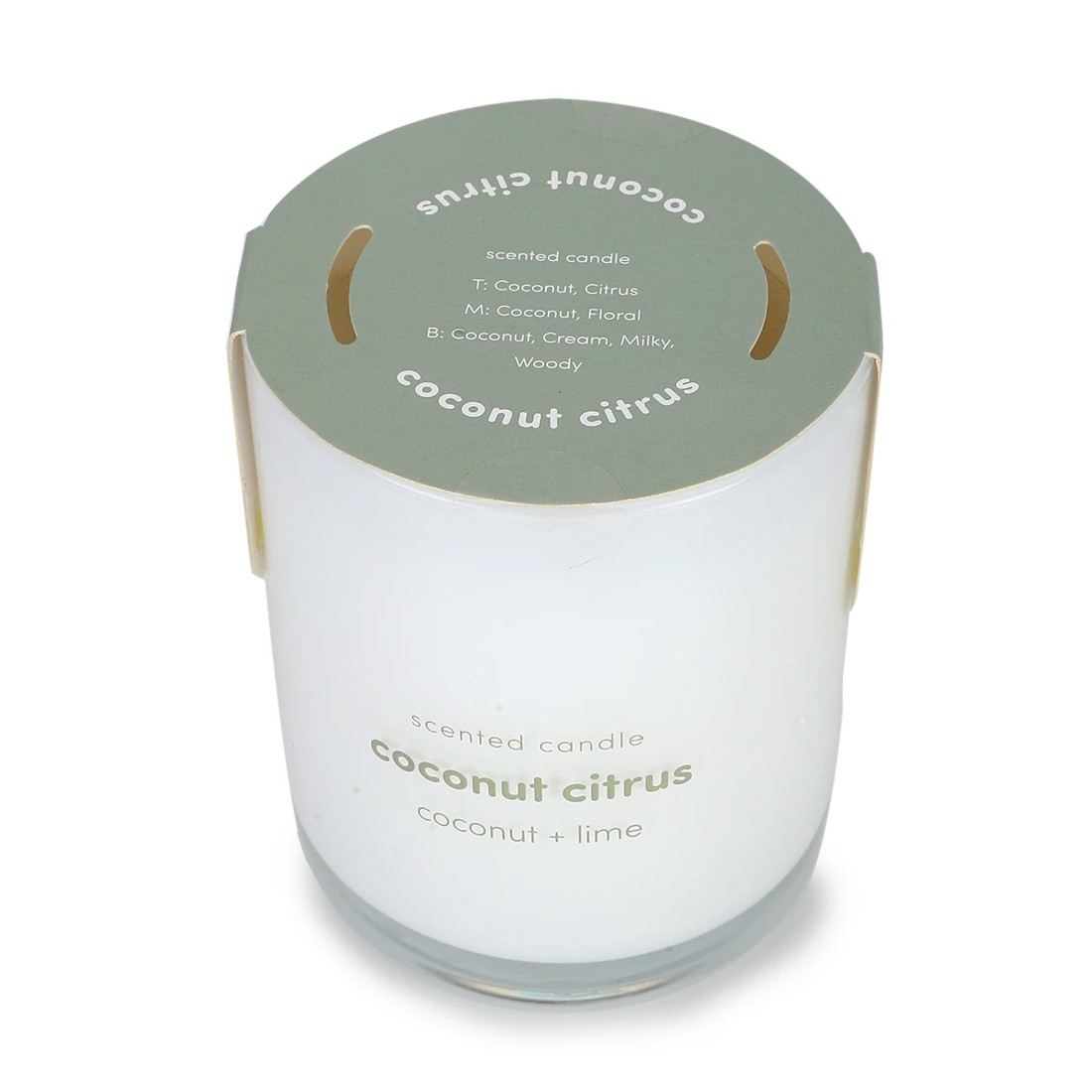 4 Coconut Citrus Scented Candle, 4 of 4