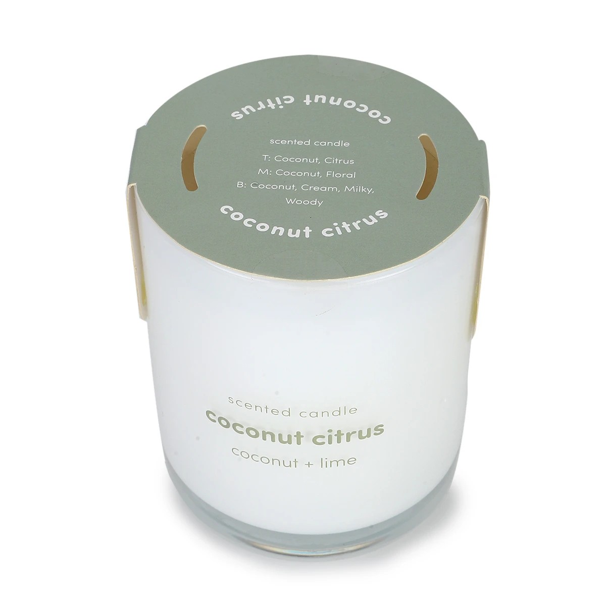 4 Coconut Citrus Scented Candle, 4 of 4