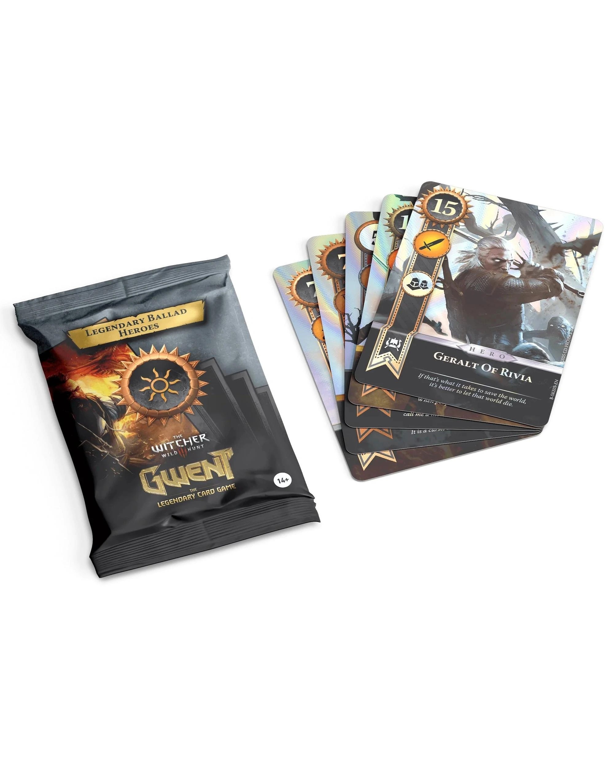 1 The Witcher Gwent Card Game: Nilfgaard Ballad Heroes Foil Card Set, 1 of 3