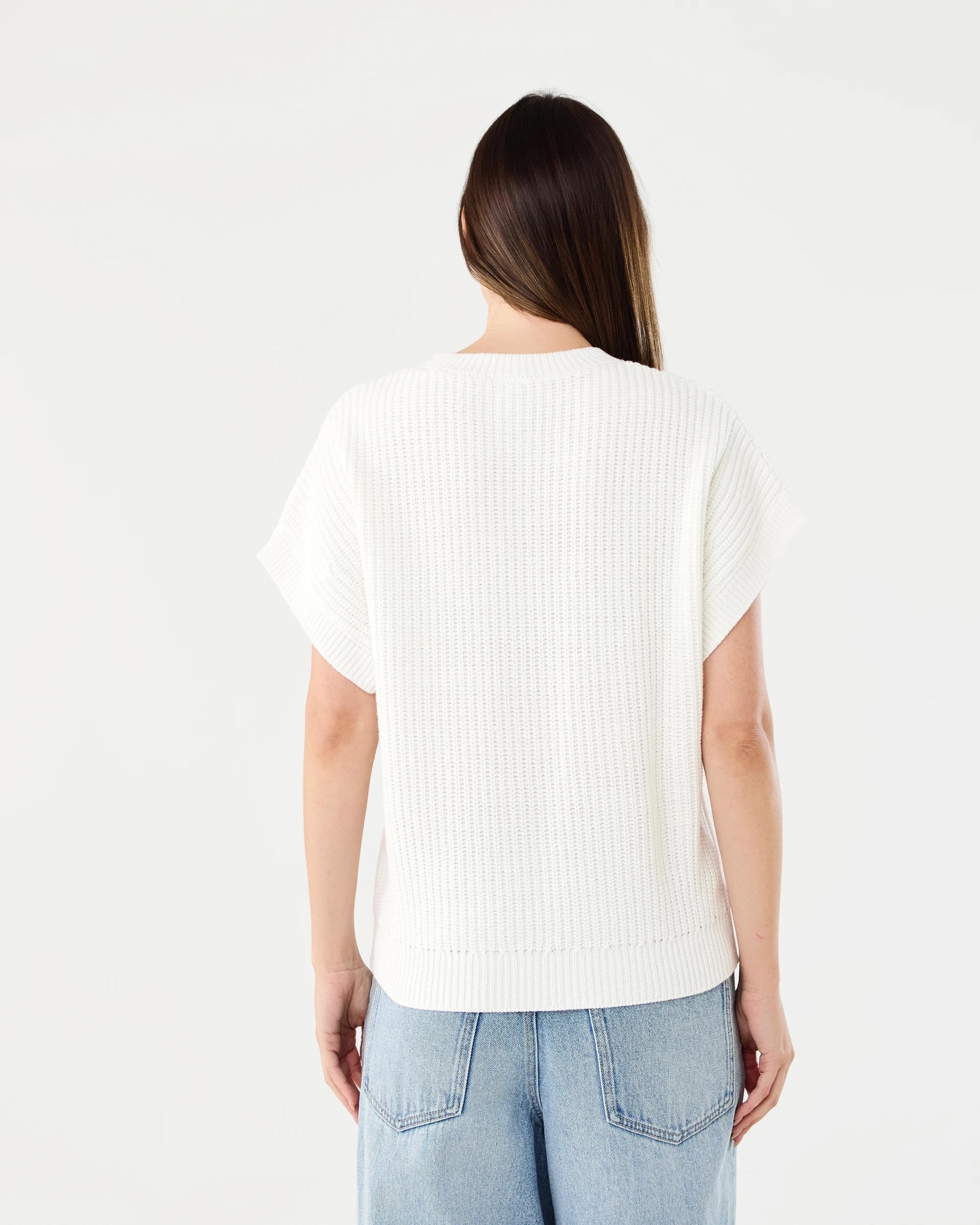 3 Short Sleeve Knit Pullover Cld White, 3 of 6
