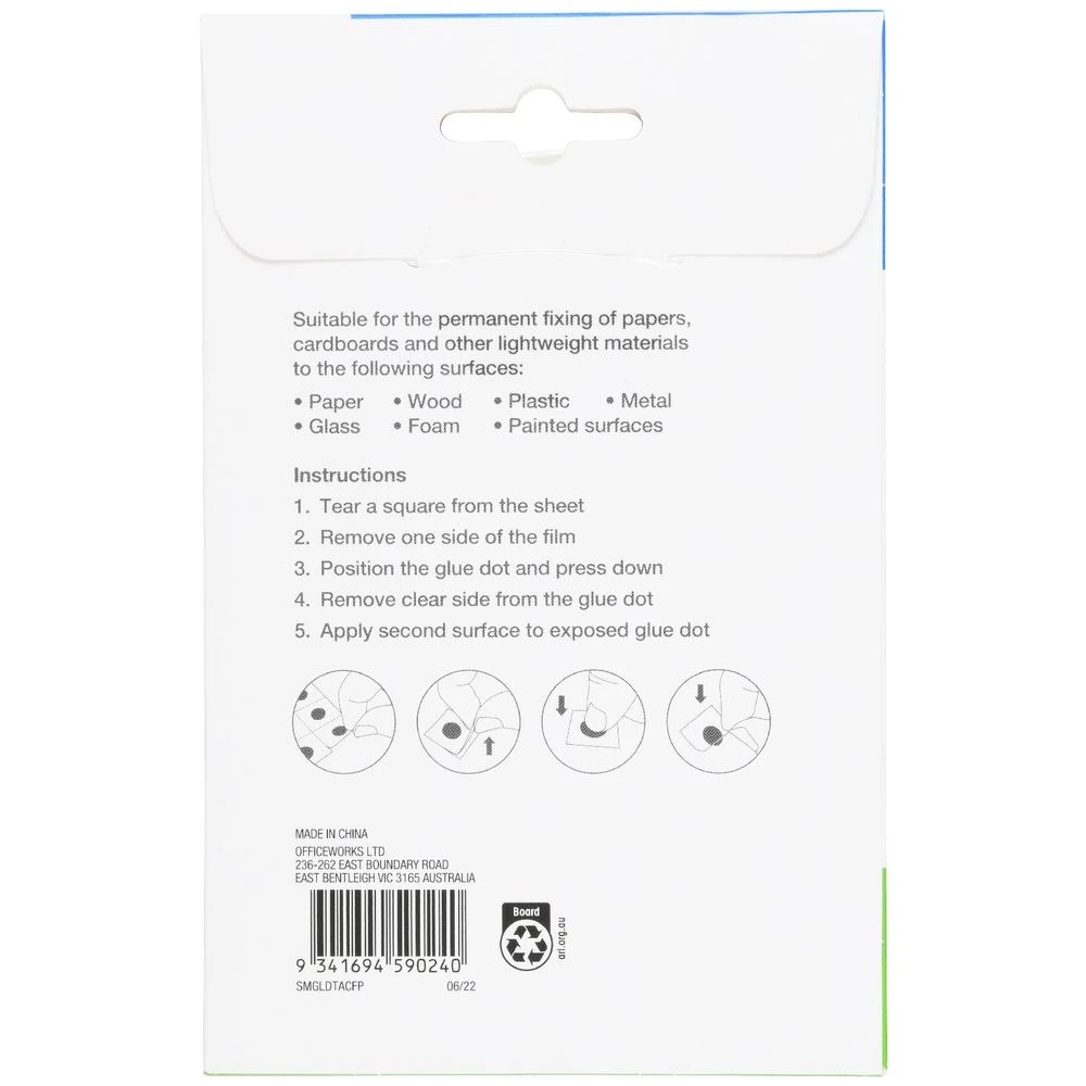 2 Studymate Glue Dots Permanent Clear 80 Pack, 2 of 3