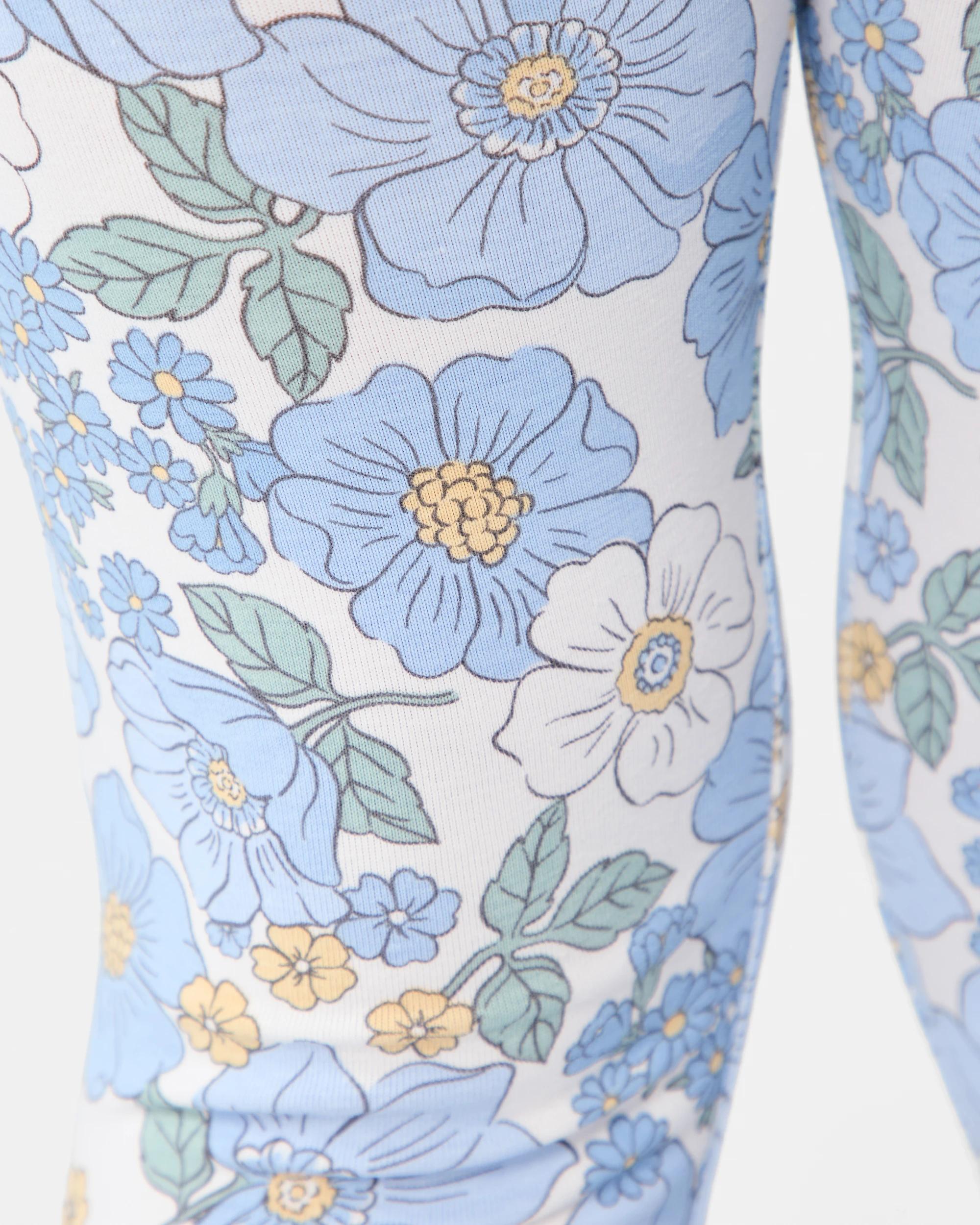 3 Printed Leggings Wht Floral, 3 of 6