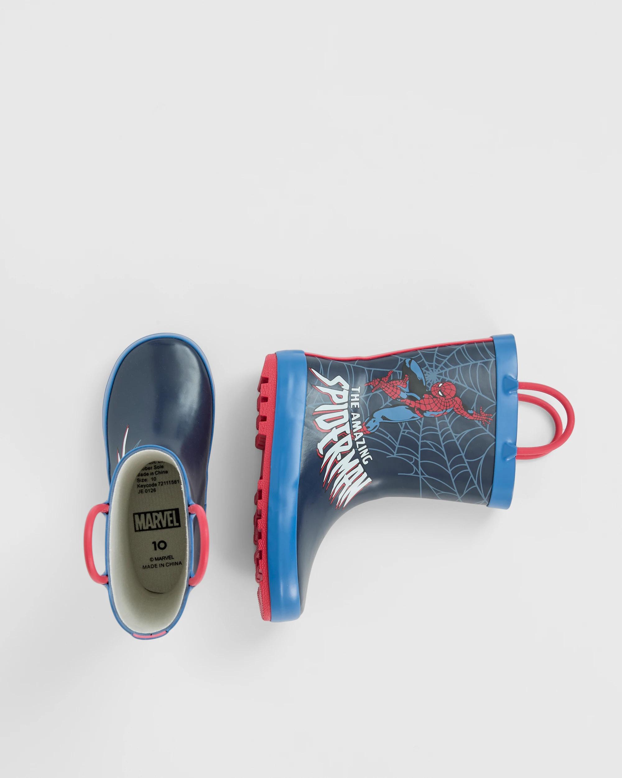 3 Disney Kids Spider-Man Rainboots BLUE, 3 of 3