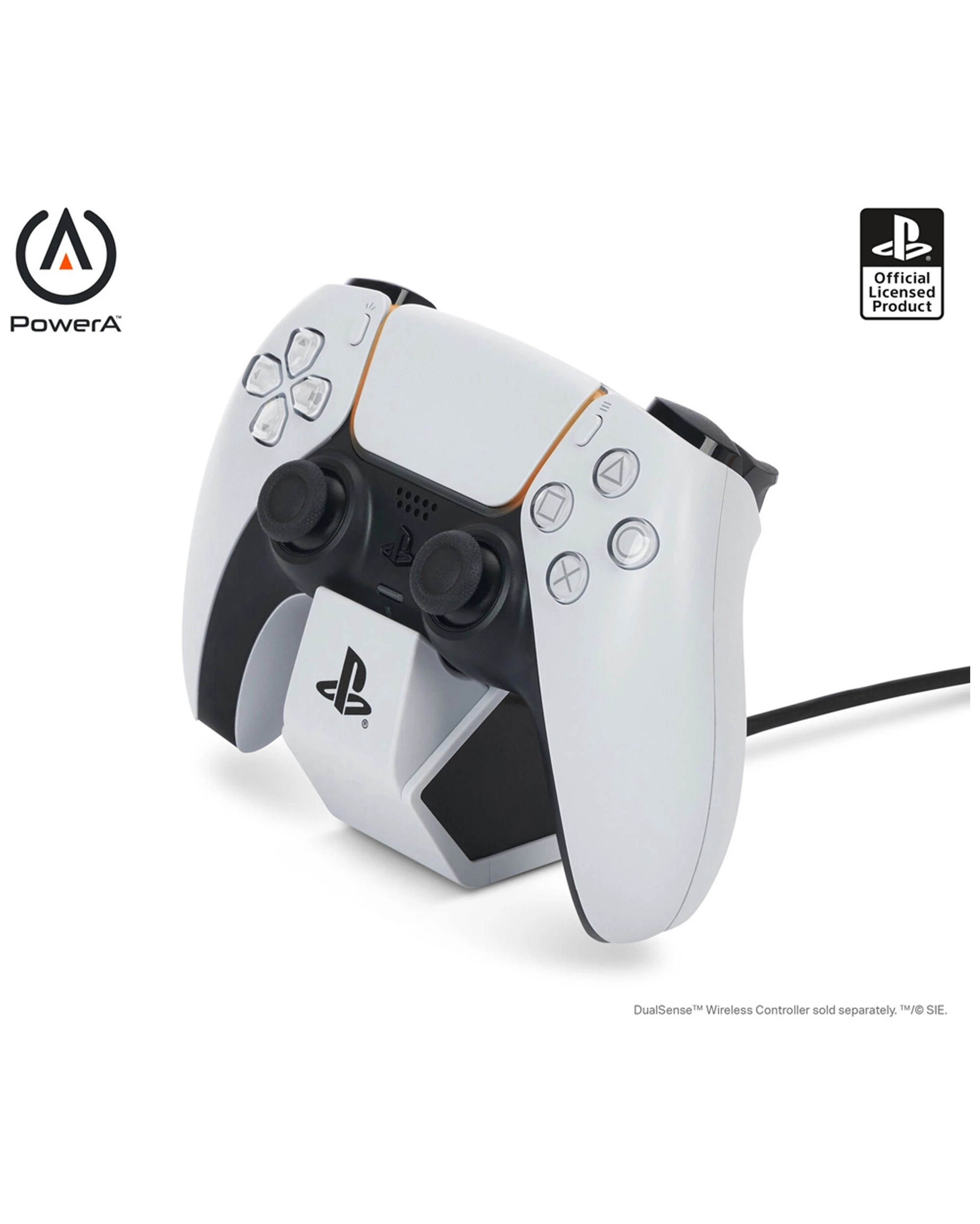 6 Powera Ps5 Solo Gaming Dualsense Wireless Controller Charger Station - White, 6 of 7