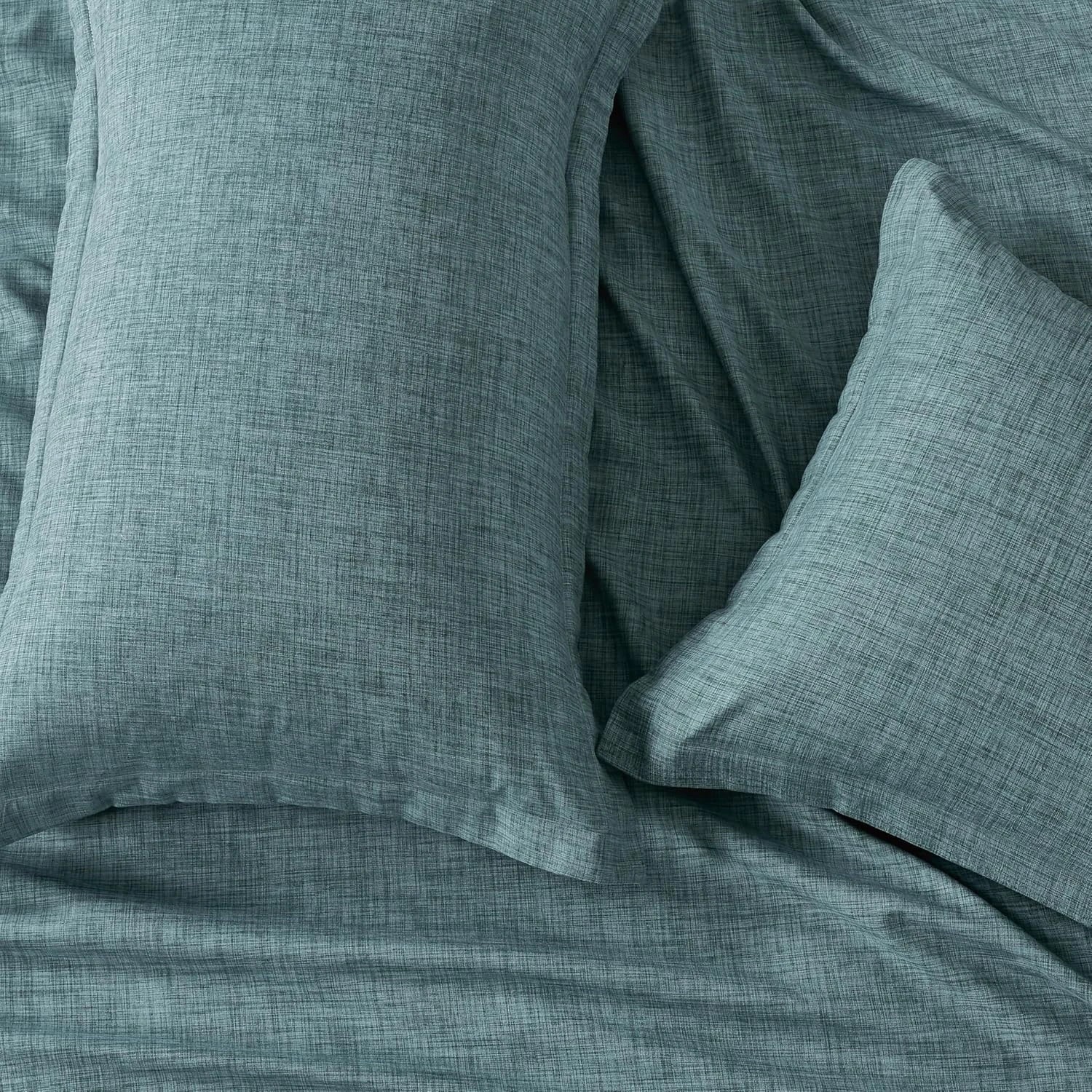 3 CleverPolly Linen-Look Microfibre Quilt Cover Set - Single Bed, 3 of 4
