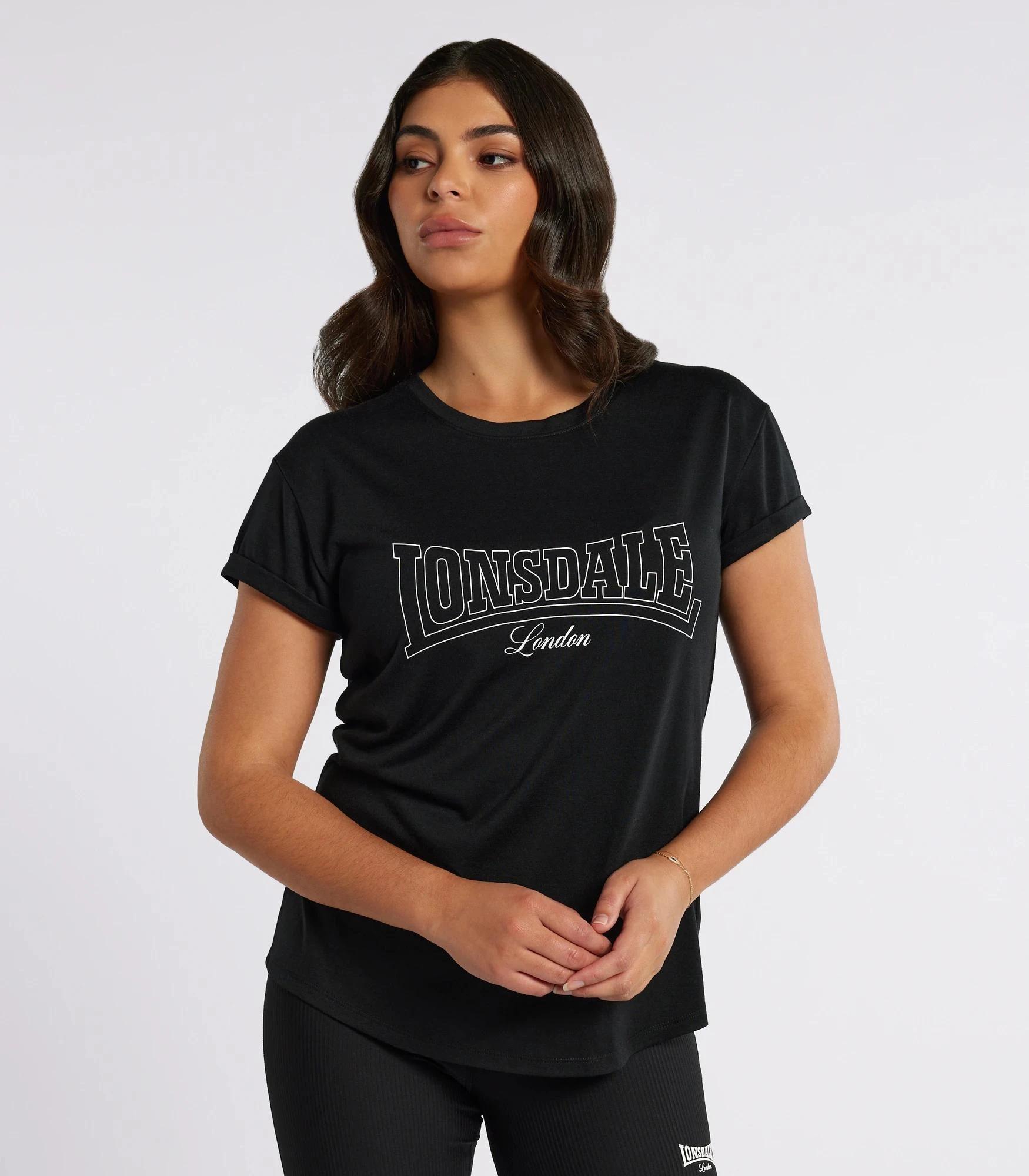 1 Lonsdale Silver Marle Malden T-shirt - Lonsdale London BLACK, 1 of 5