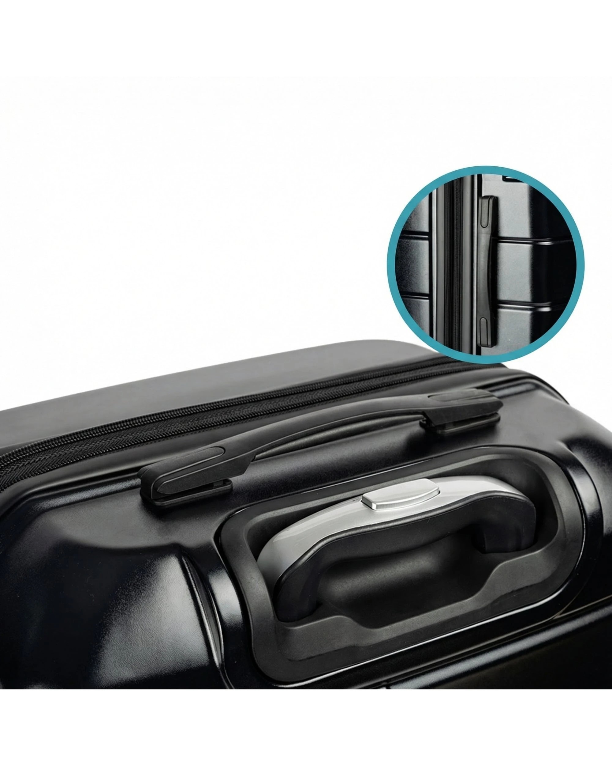 6 Olympus Artemis 28in Hard Shell Suitcase ABS+PC Jet - Black, 6 of 8