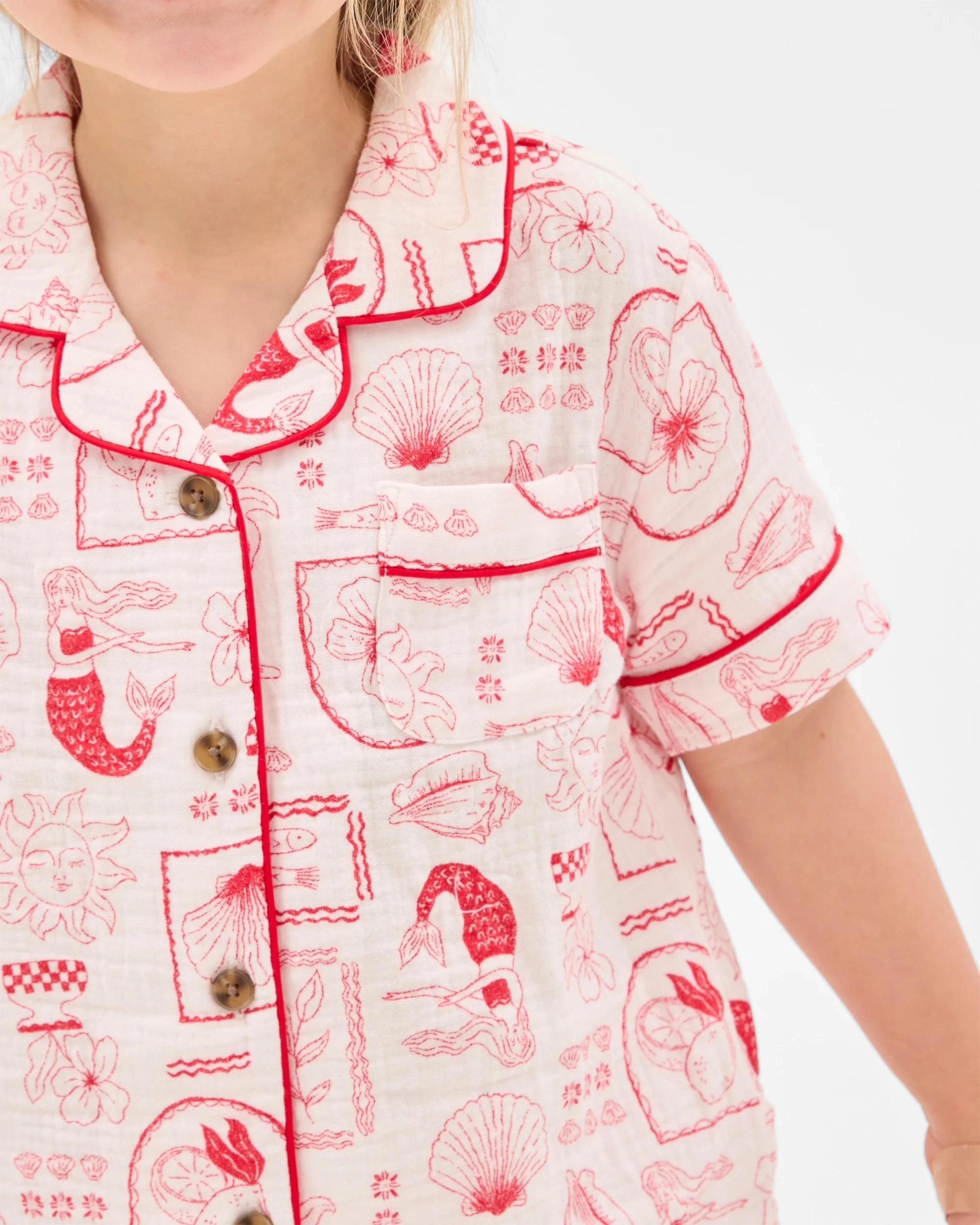 4 Target Kids Australian Cotton Younger Girls Double Cloth Pyjama Set MEDITERRANEAN, 4 of 8