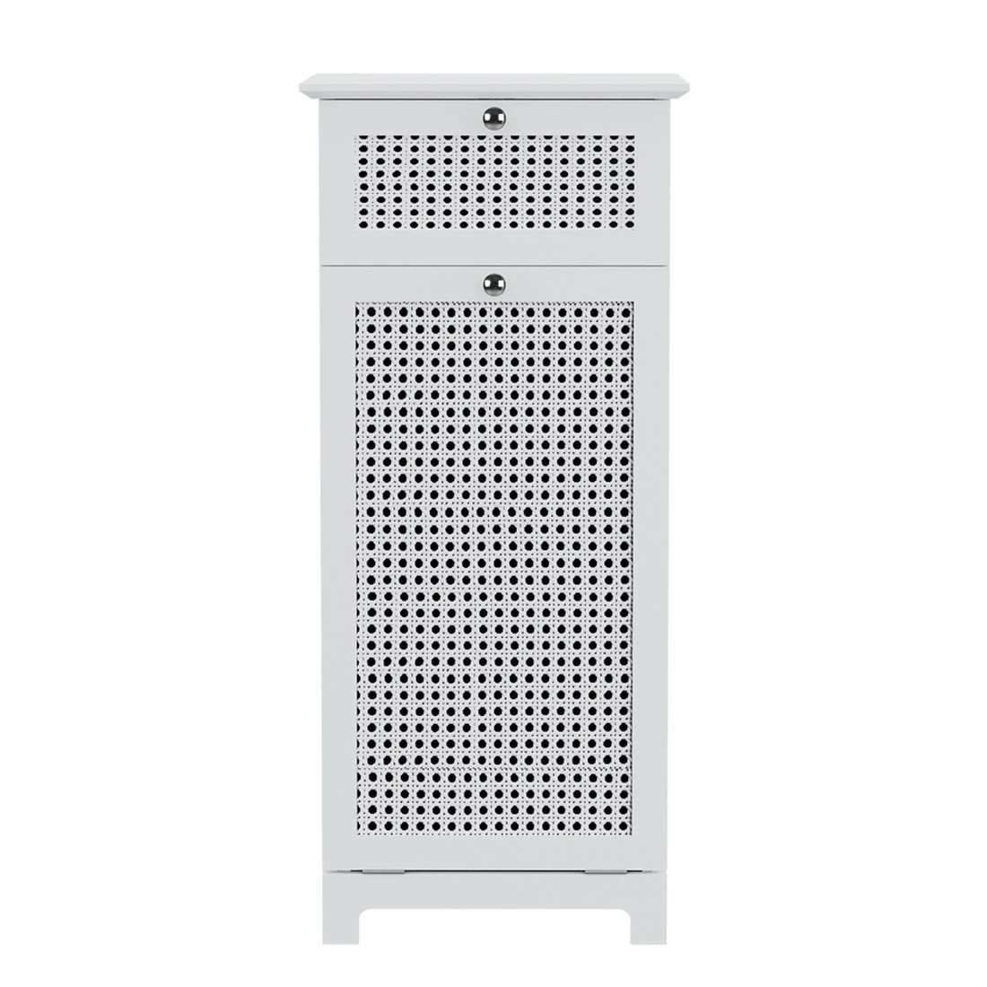 5 Artiss Laundry Hamper Cabinet Bathroom Storage  Rattan - White, 5 of 8