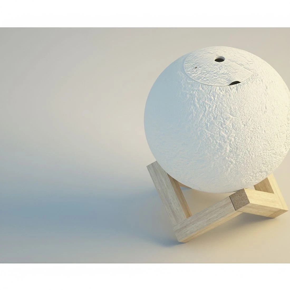 4 Devanti Aroma Diffuser Aromatherapy Moon Lamp 880ml - Yellow, 4 of 6