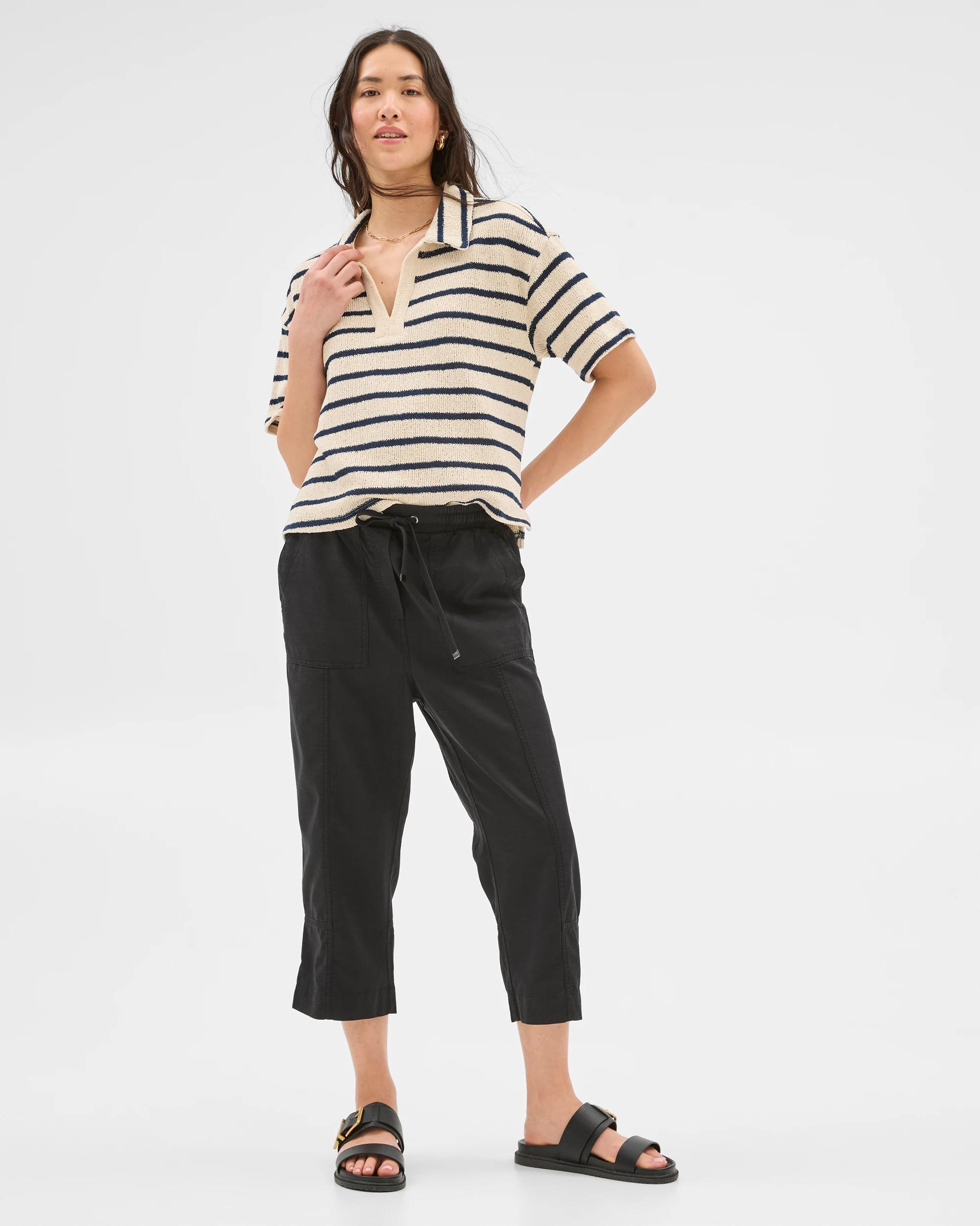 1 Target Seamed 3/4 Jogger Pants BLACK, 1 of 7