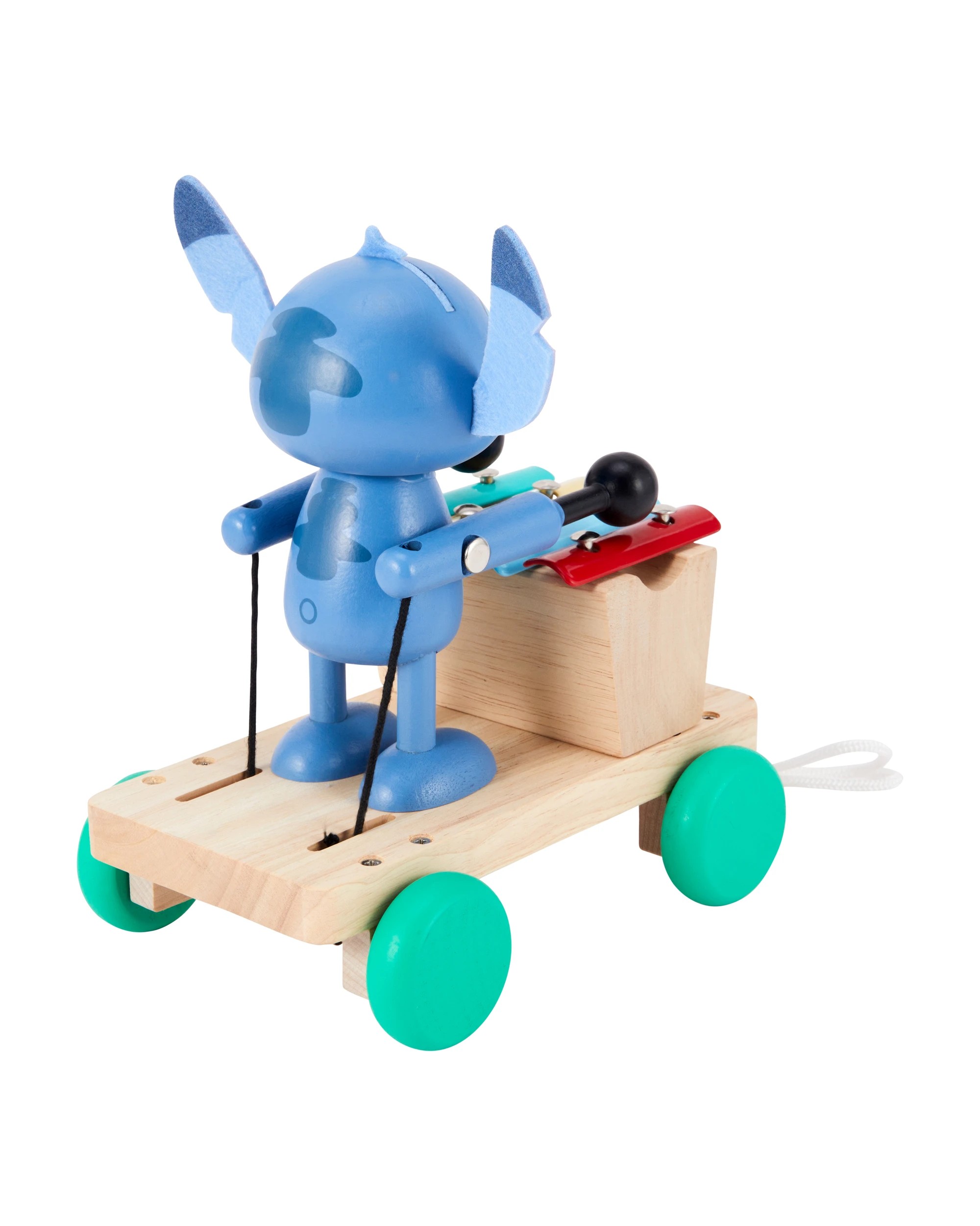 4 Wooden Toys Disney Stitch Pull Along Gift Pack, 4 of 8
