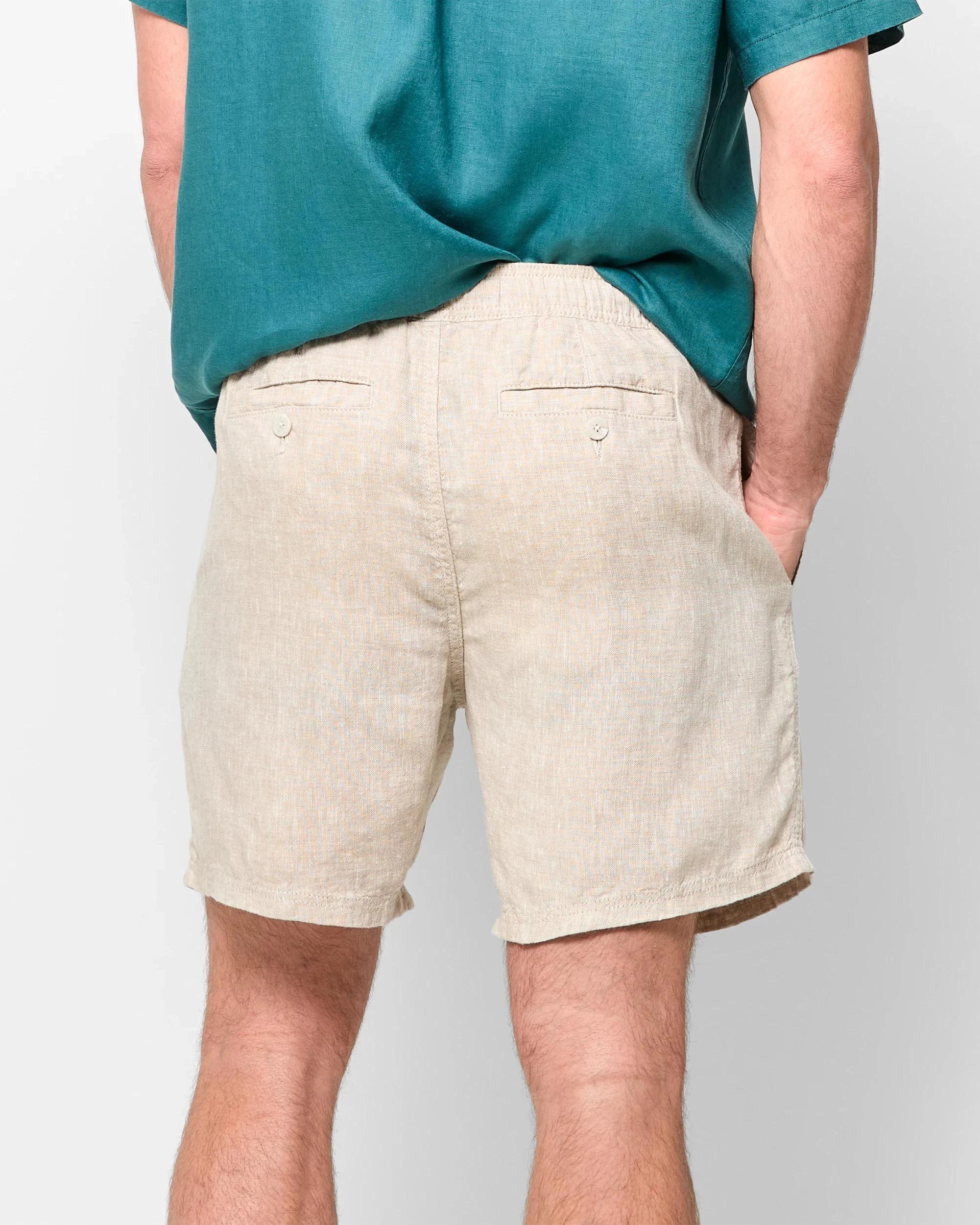 4 Target European Linen Shorts STONE, 4 of 6