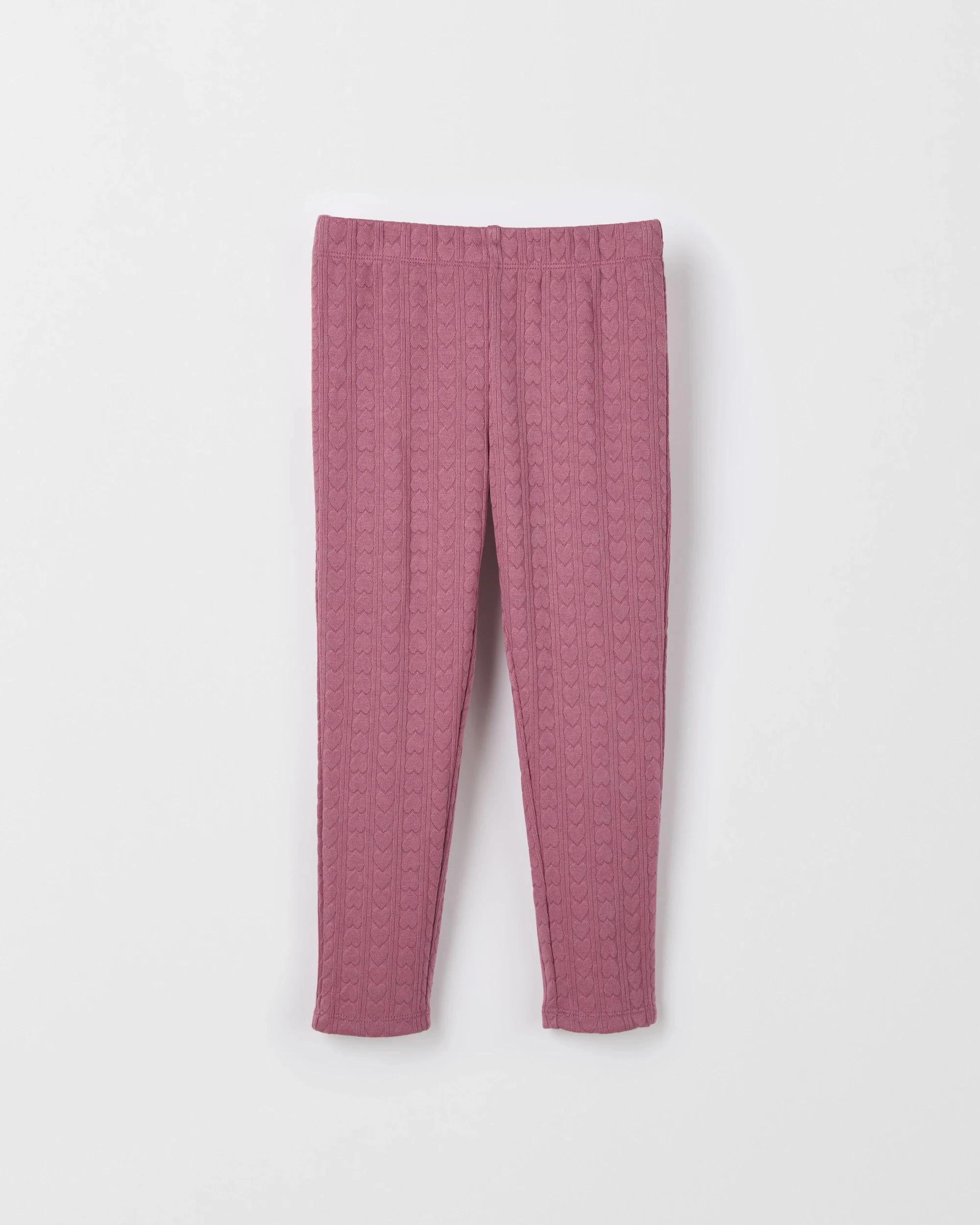 4 Target Kids Heart Rib Leggings PINK, 4 of 5