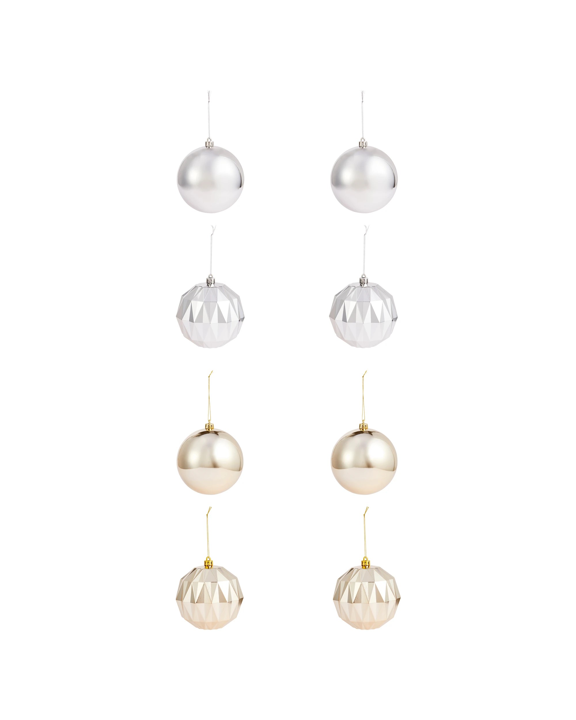 2 8 Pack 12cm Luxury Baubles, 2 of 8