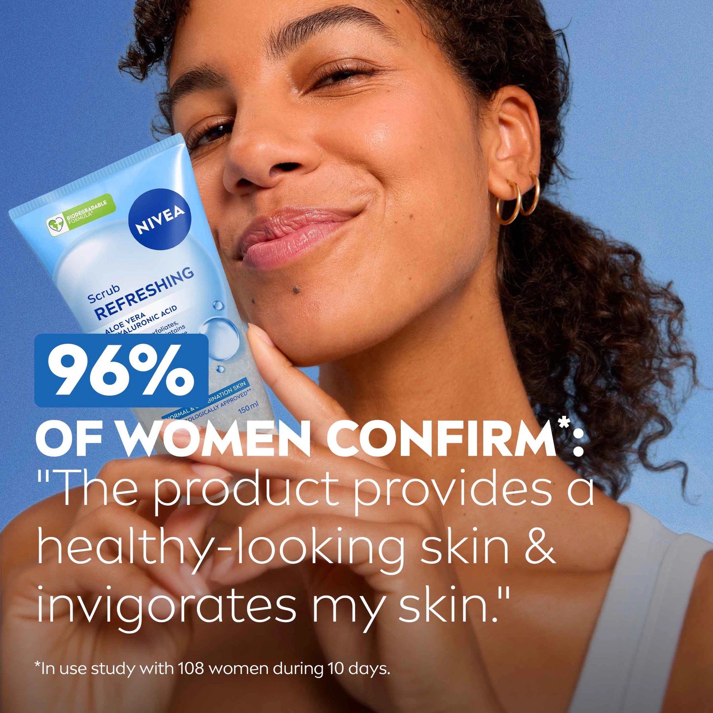 6 NIVEA Refreshing Gentle Scrub 150ml - Aloe Vera & Hyaluronic Acid, 6 of 9