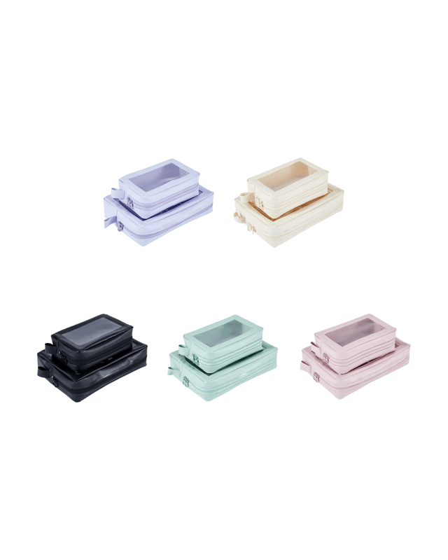 2 Piece Clear Travel Pouch - Asso