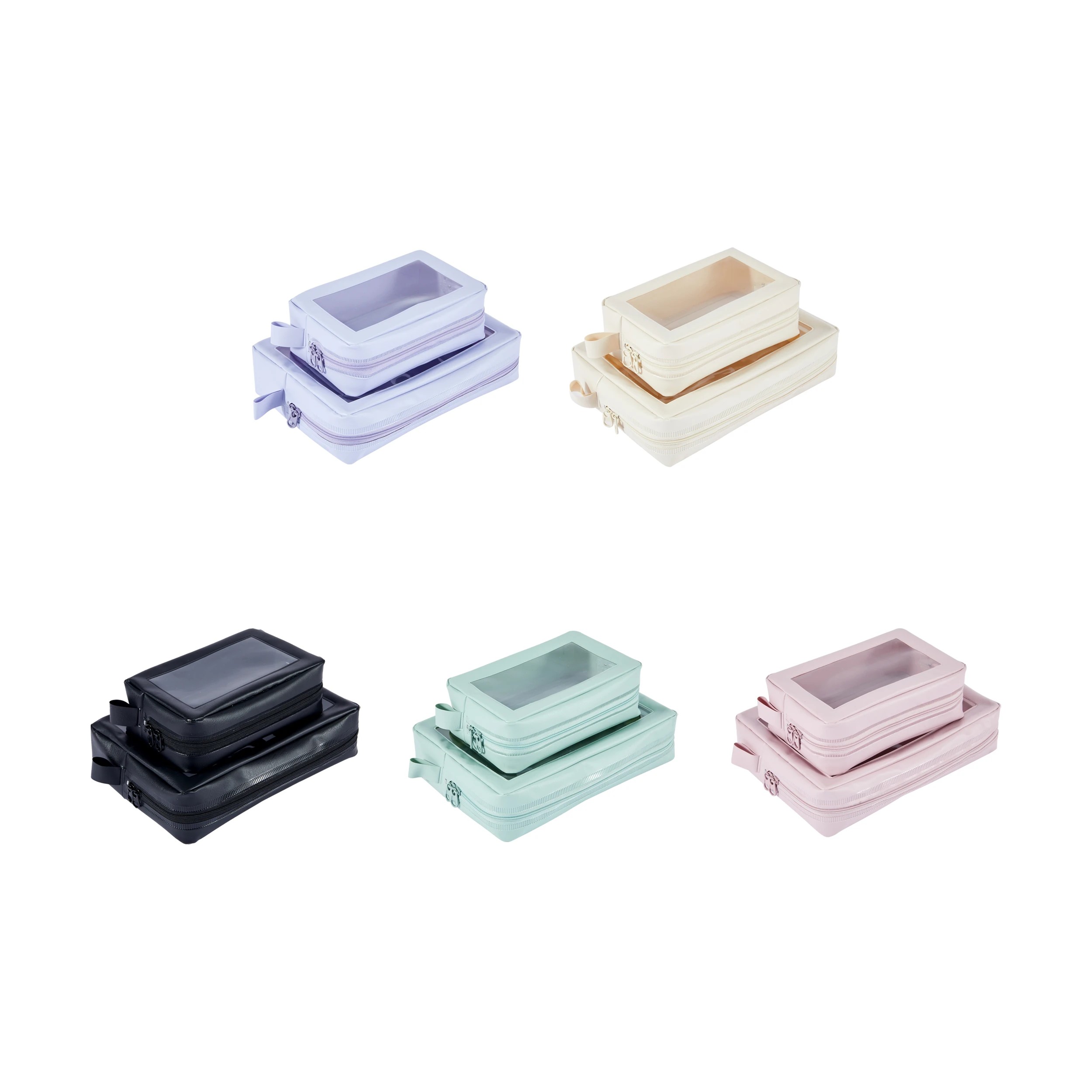 1 2 Piece Clear Travel Pouch - Assorted, 1 of 6