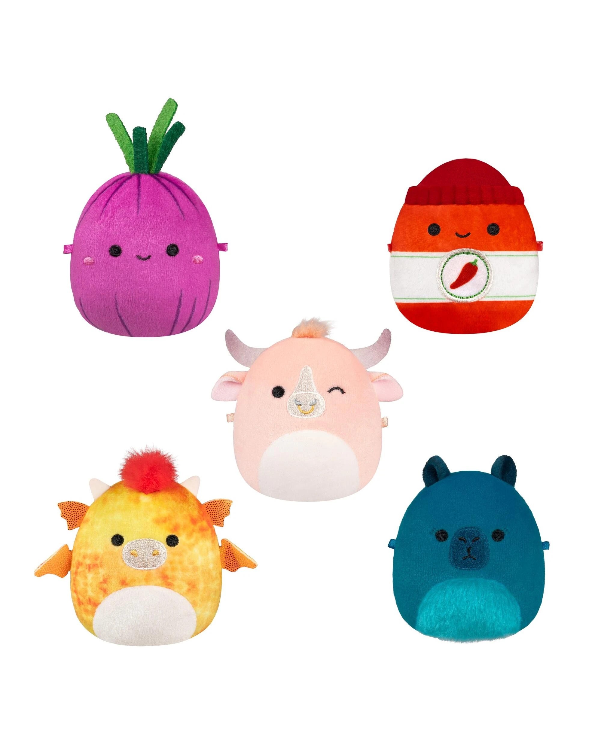 2 Squishmallows Micromallows 2.5 inch Plush 5 Pack - Dieric the Dragon, 2 of 8