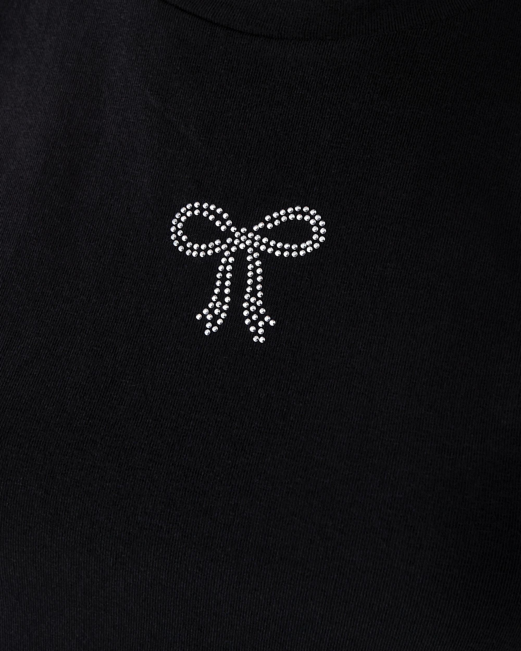 5 Short Sleeve Embellished Baby T-shirt Blk Bow, 5 of 7