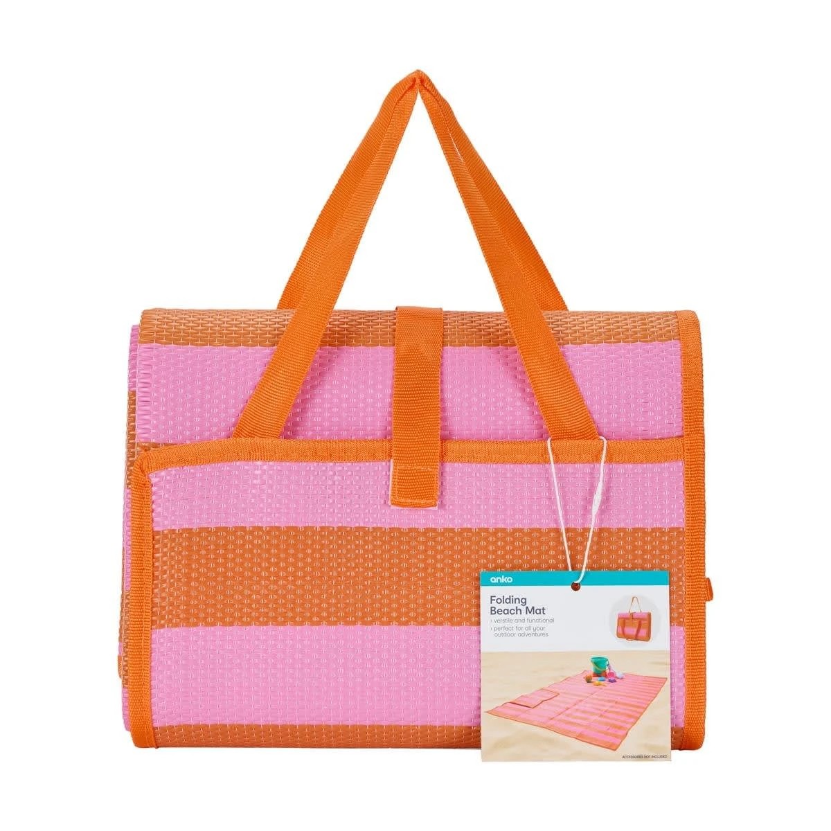 9 Folding Beach Mat - Pink, 9 of 9