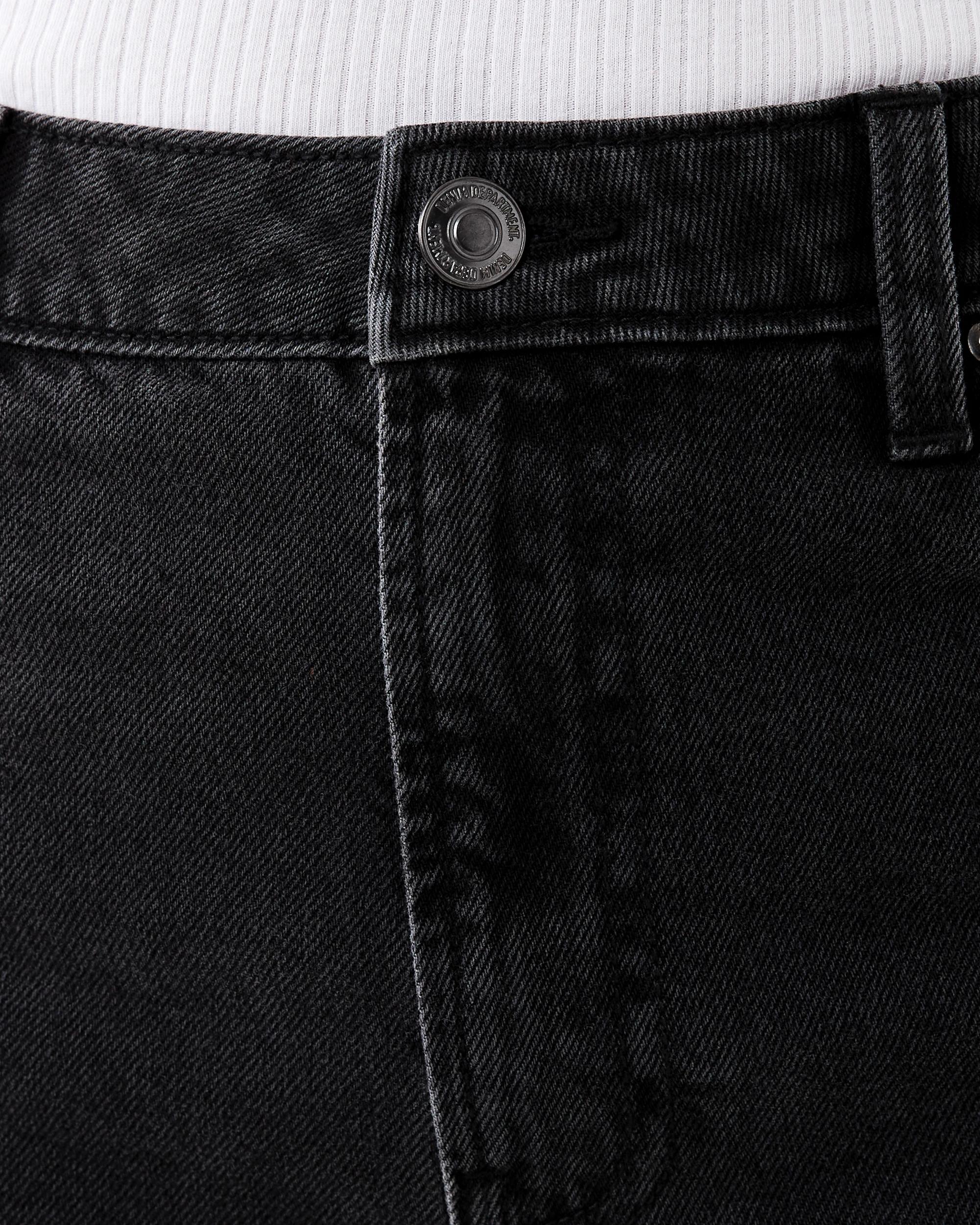 4 Straight Leg Undone Hem Jeans Black Wash, 4 of 9
