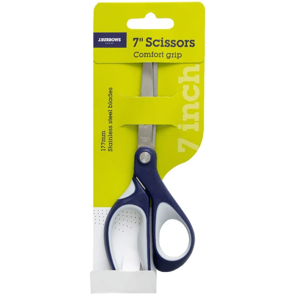 2 J.Burrows Comfort Grip Scissors 7"/177mm, 2 of 3