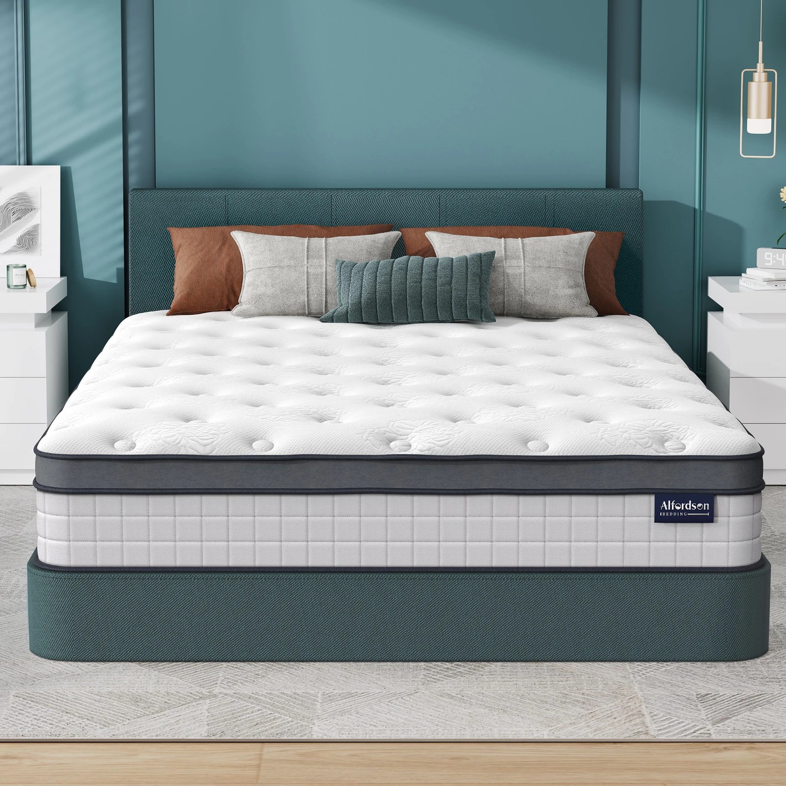 7 Alfordson Mattress 23CM Euro Top Spring Foam Bedding Medium Firm - Queen Bed, 7 of 10