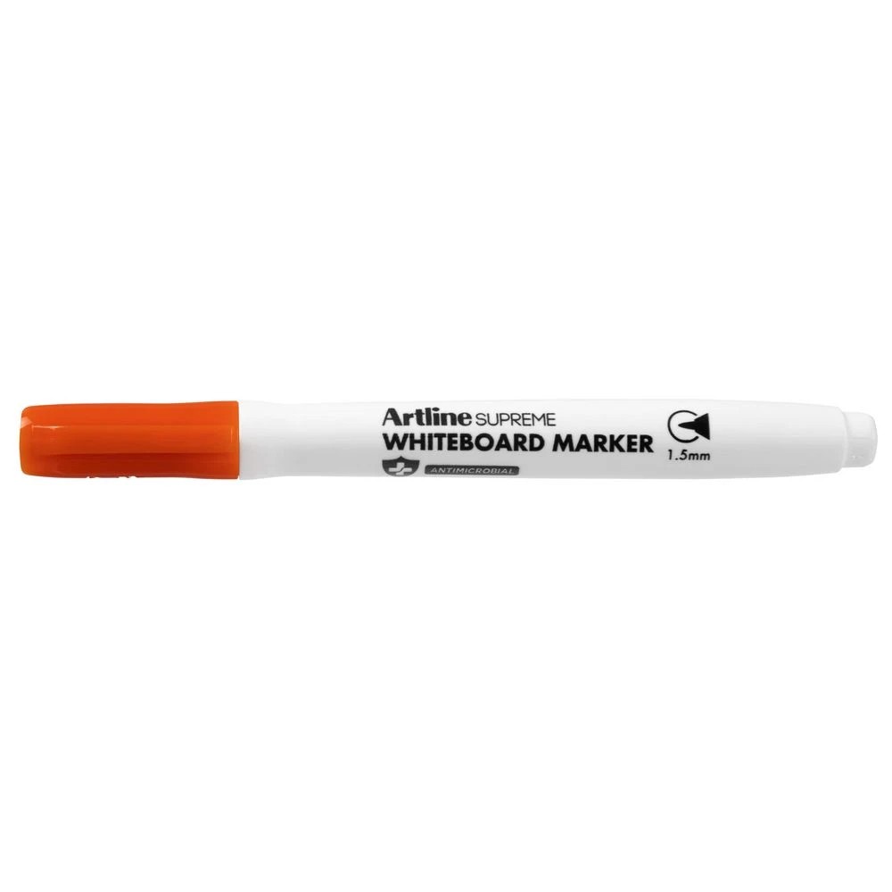 2 Artline Supreme Whiteboard Marker Bullet Orange, 2 of 3